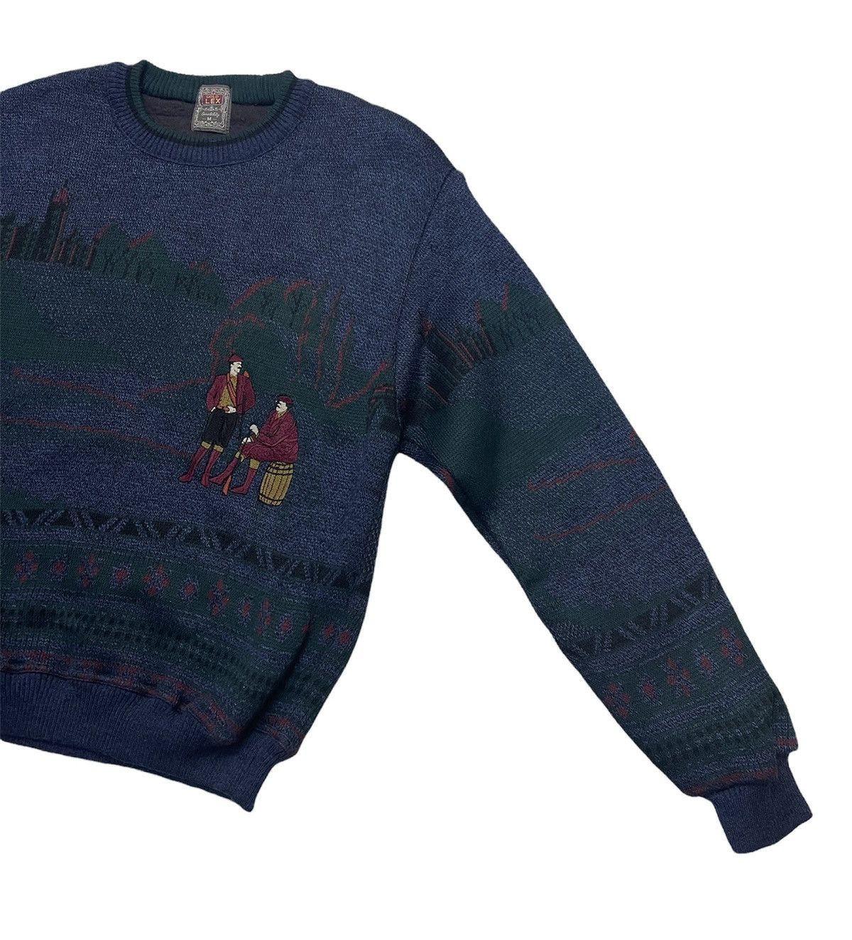 Japanese Brand Vintage 80s Fullprint Jumper Shirt Size US M / EU 48-50 / 2 - 4 Thumbnail