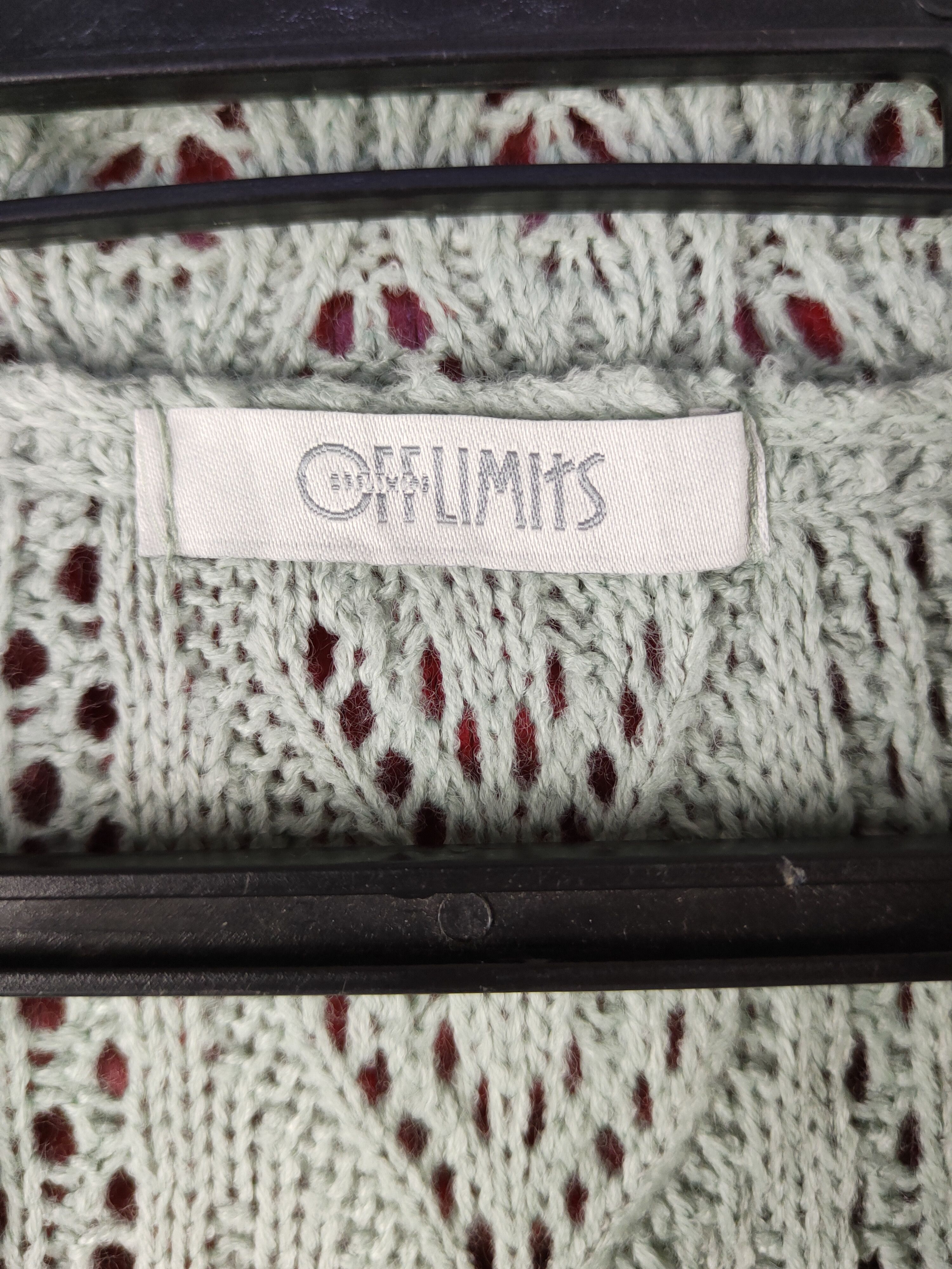 Vintage Offlimits Green Crochet Meshnet Knit Crop Tops #S1015 Size XS / US 0-2 / IT 36-38 - 8 Thumbnail
