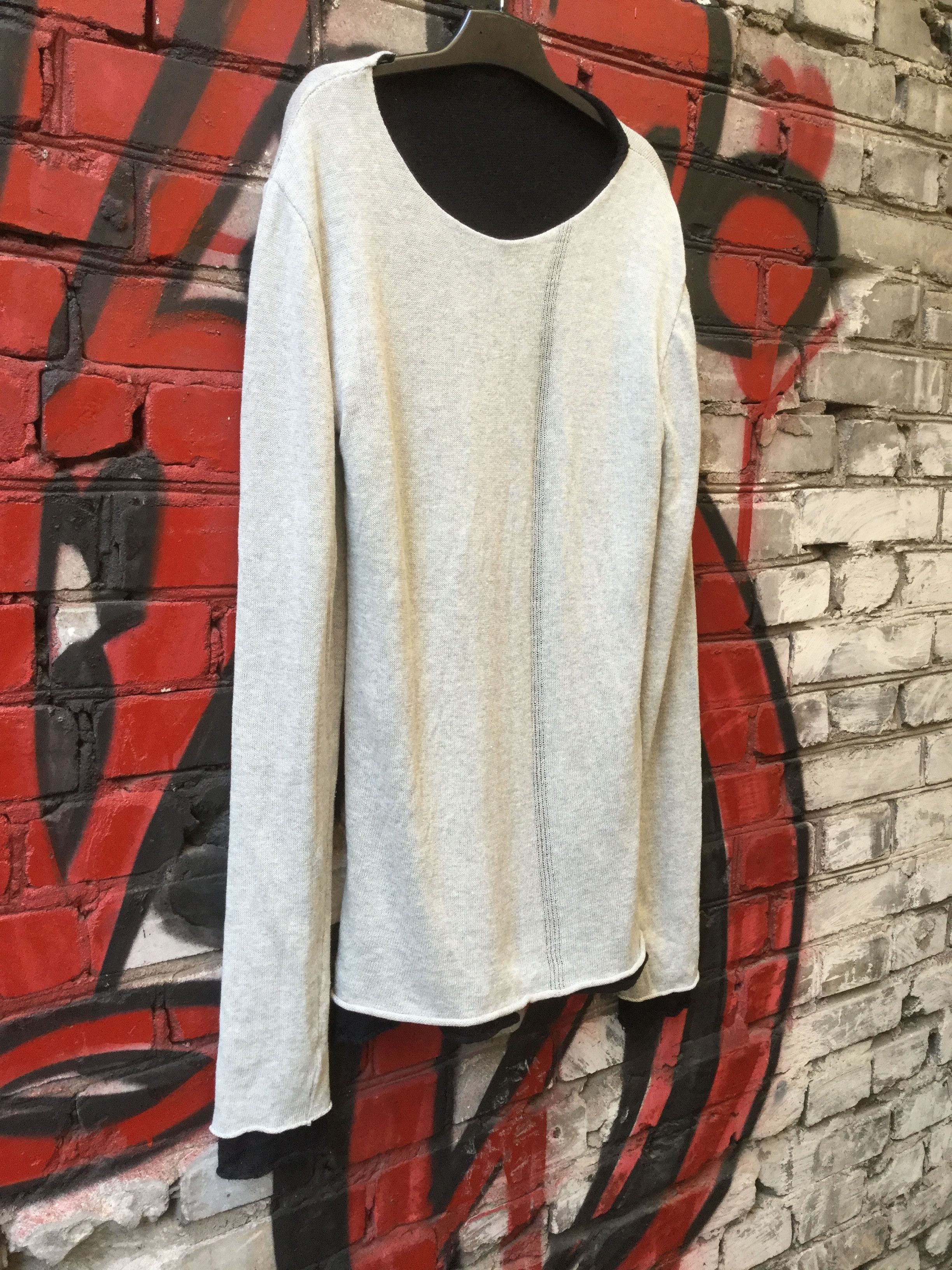 Lumen Et Umbra FW13 reversible sweater.Like Rick Owens or Yanamoto. Size US M / EU 48-50 / 2 - 3 Thumbnail