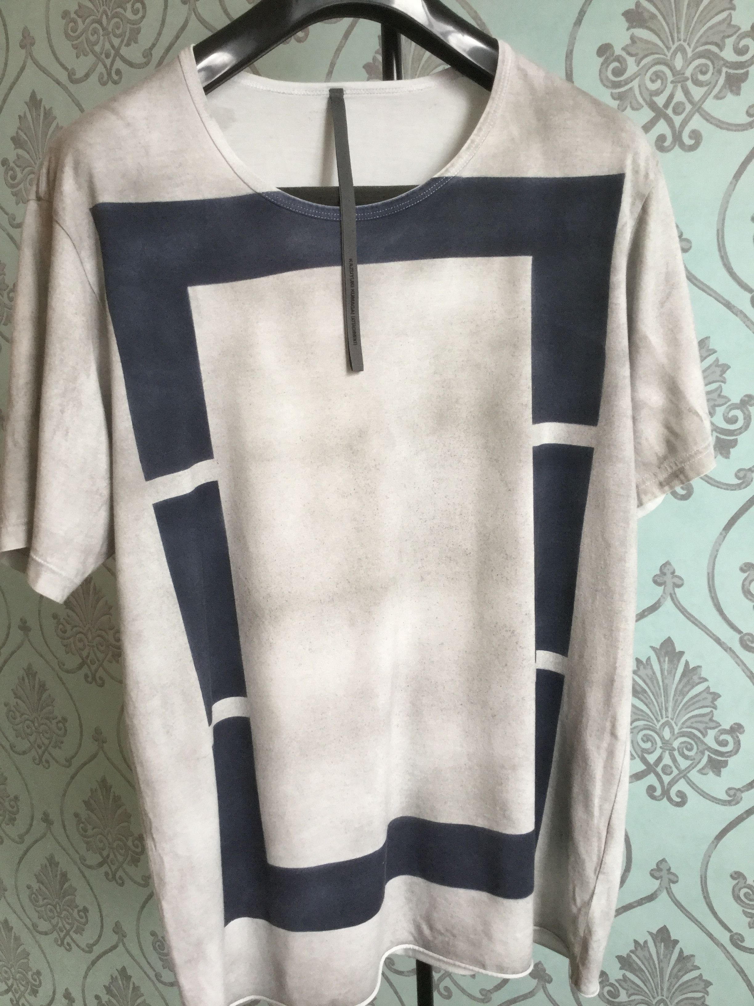 Attachment KJ51-014 Handprinted long tee.Like Rick Owens or Julius Size US M / EU 48-50 / 2 - 2 Thumbnail