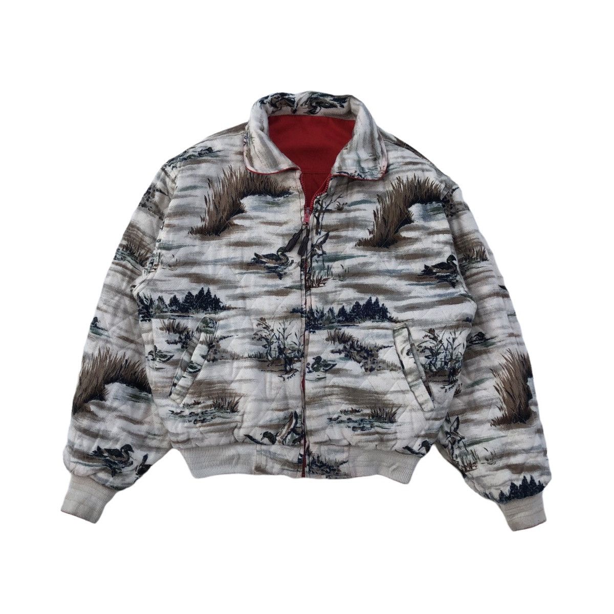 Japanese Brand Vintage Sudbury Reversible Bomber Zipper Jacket Size US M / EU 48-50 / 2 - 6 Thumbnail
