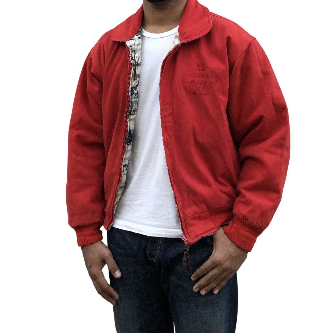 Japanese Brand Vintage Sudbury Reversible Bomber Zipper Jacket Size US M / EU 48-50 / 2 - 4 Thumbnail