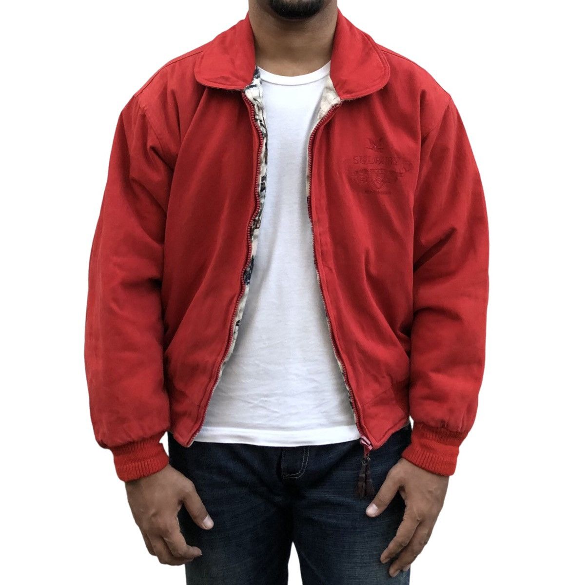 Japanese Brand Vintage Sudbury Reversible Bomber Zipper Jacket Size US M / EU 48-50 / 2 - 3 Thumbnail