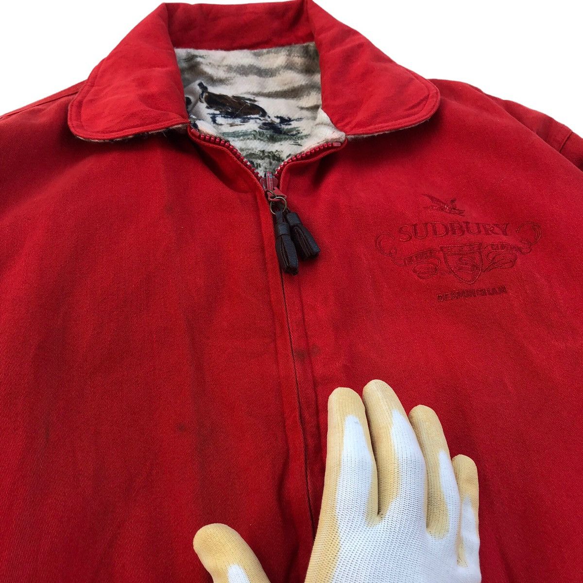 Japanese Brand Vintage Sudbury Reversible Bomber Zipper Jacket Size US M / EU 48-50 / 2 - 16 Thumbnail