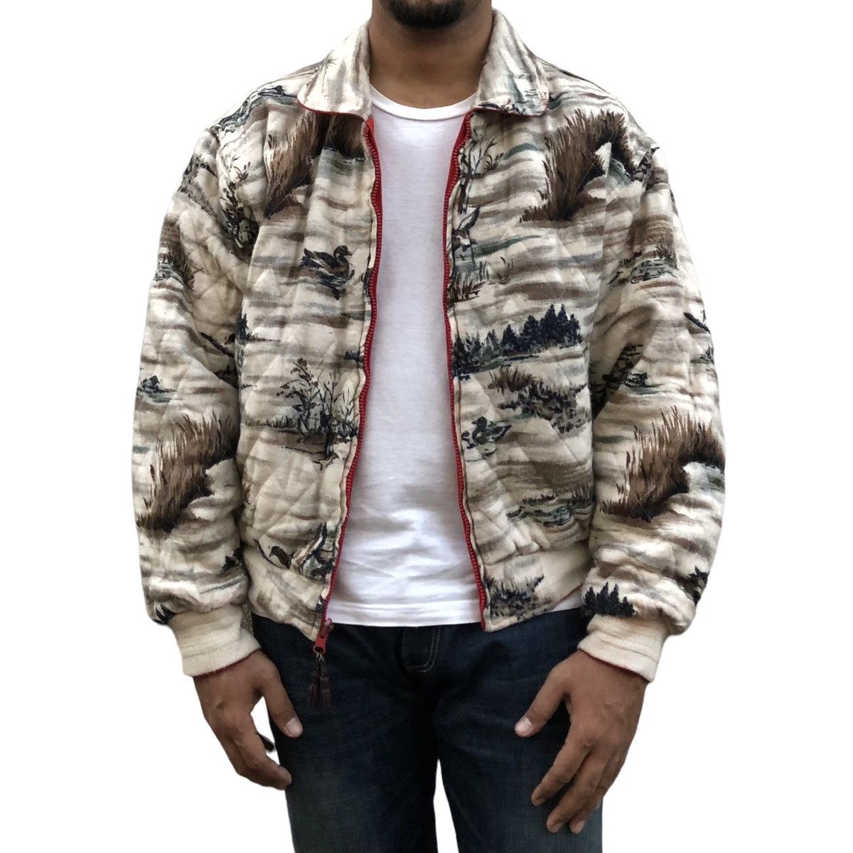 Japanese Brand Vintage Sudbury Reversible Bomber Zipper Jacket Size US M / EU 48-50 / 2 - 1 Thumbnail