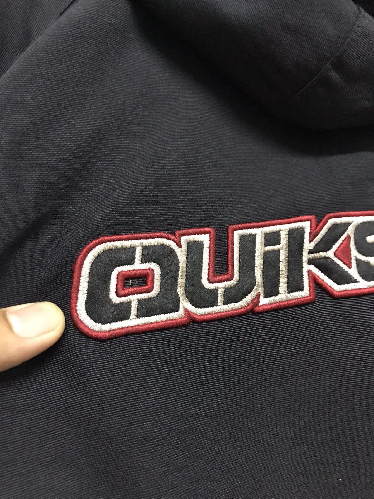 Quiksilver Vintage Quiksilver Big Logo Back Gorpcore Jacket Hoodie Size US L / EU 52-54 / 3 - 18 Thumbnail