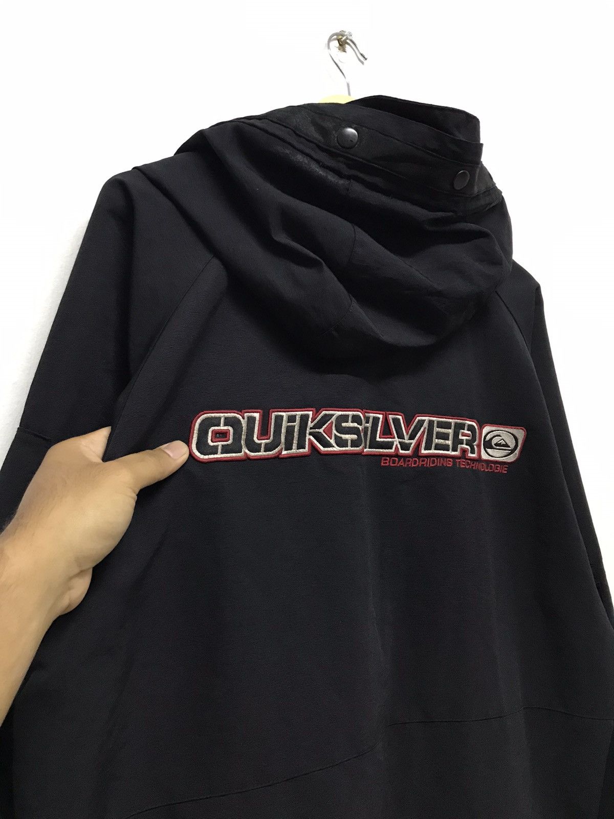 Quiksilver Vintage Quiksilver Big Logo Back Gorpcore Jacket Hoodie Size US L / EU 52-54 / 3 - 16 Thumbnail