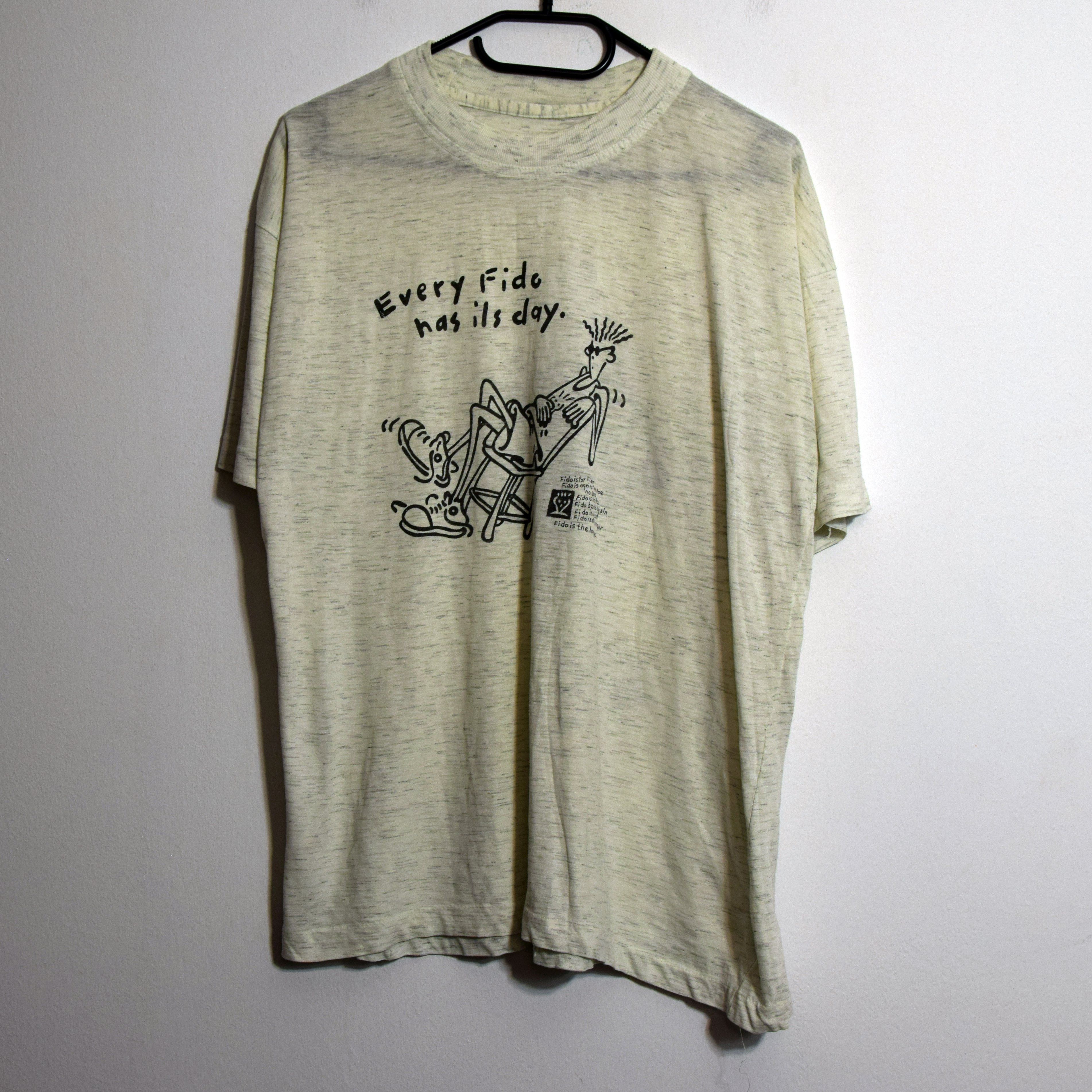 Band Tees × Cartoon Network × Vintage 80s 90s Fido Cartoon Network Vintage OG T-shirt L Size US L / EU 52-54 / 3 - 1 Thumbnail