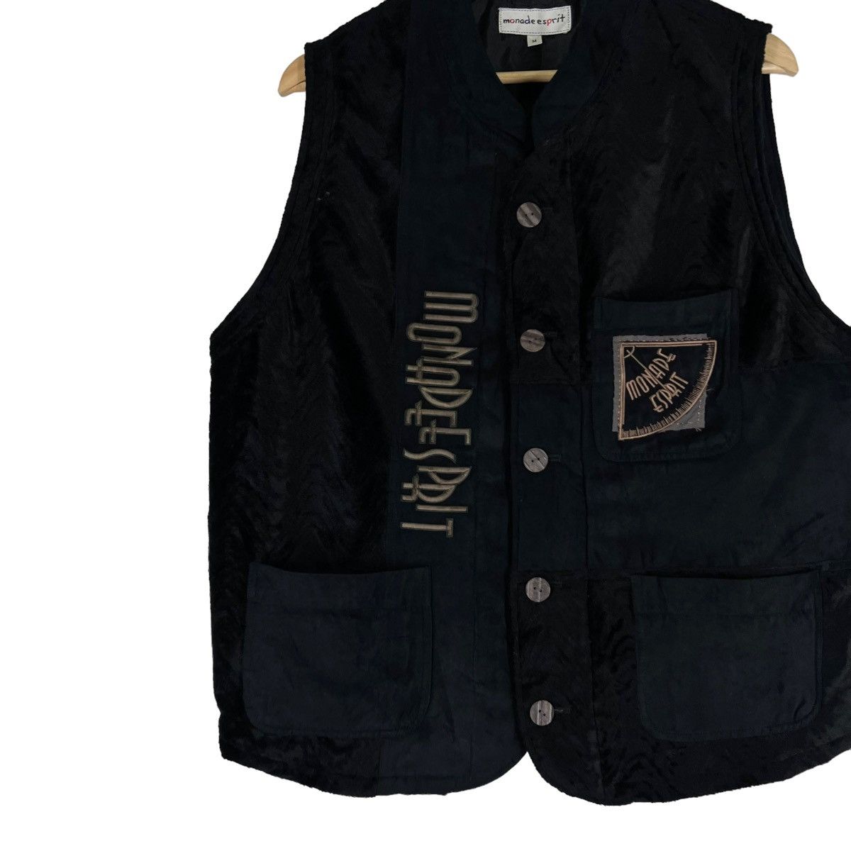 Japanese Brand × Seditionaries VINTAGE MONADE ESPRIT VEST LEATHER BIG LOGO Size US M / EU 48-50 / 2 - 3 Thumbnail