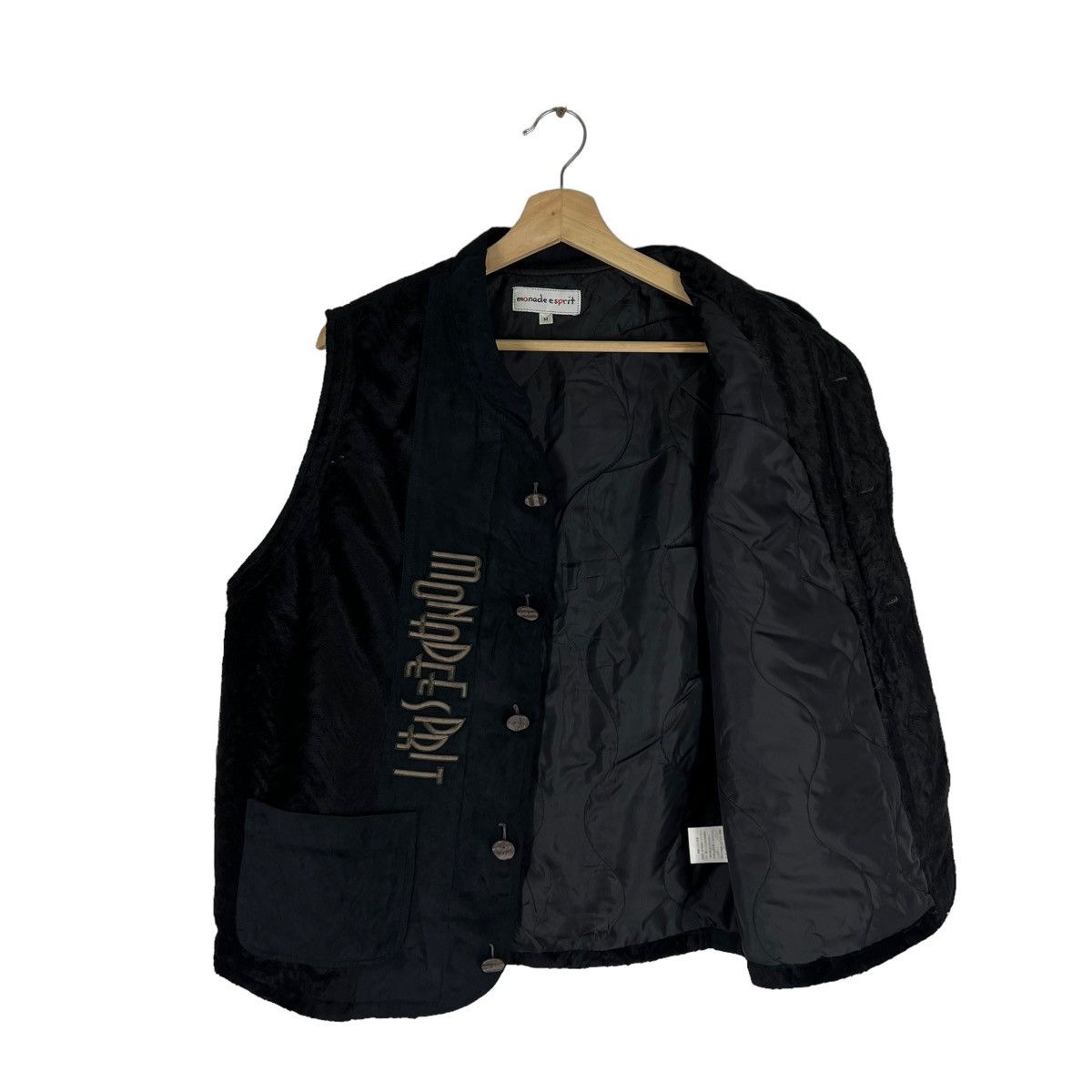 Japanese Brand × Seditionaries VINTAGE MONADE ESPRIT VEST LEATHER BIG LOGO Size US M / EU 48-50 / 2 - 7 Thumbnail