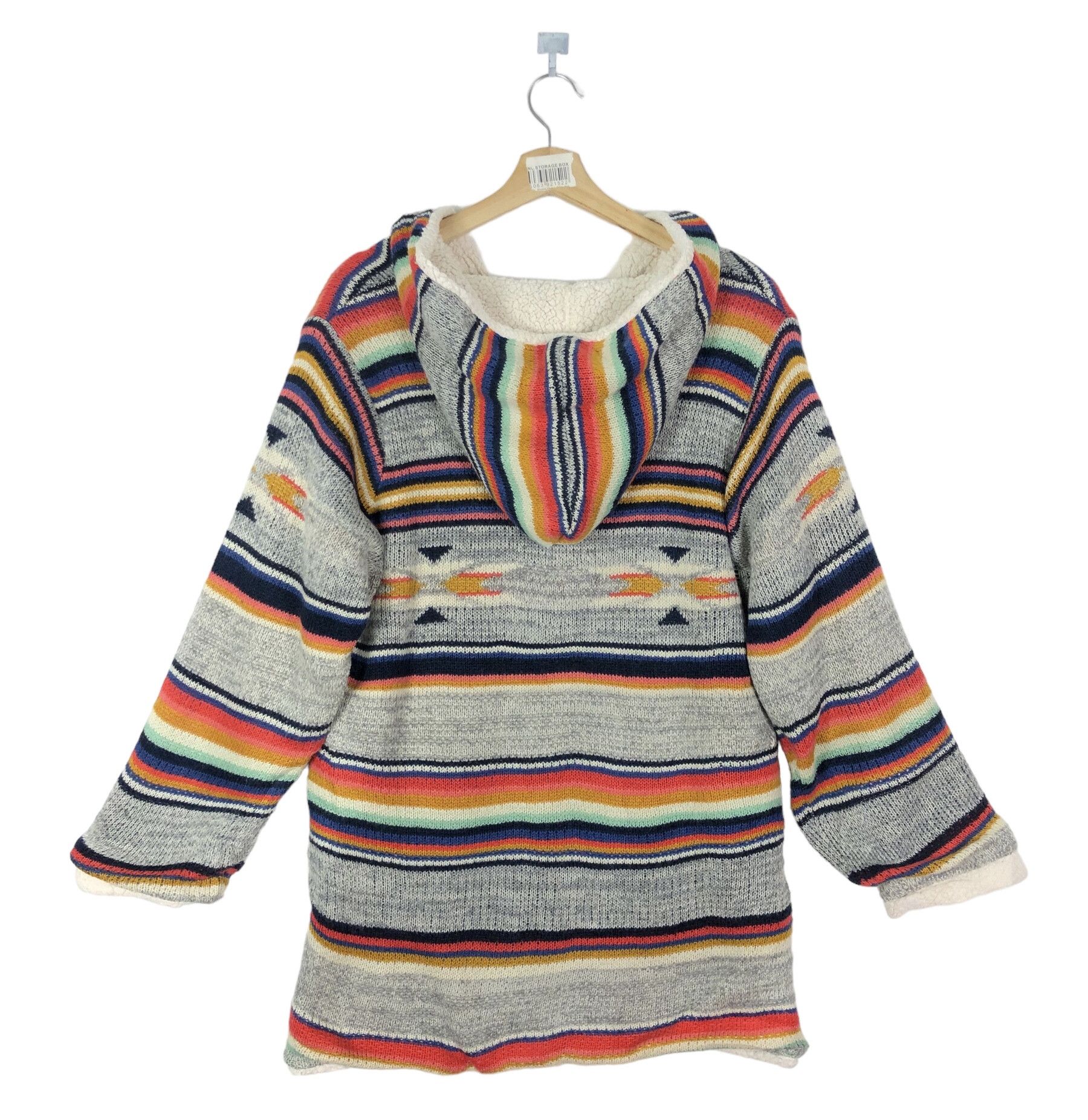 Japanese Brand × Native AZTEC NAVAJO REVERSIBLE SHERPA/KNIT SINGLE BUTTON JACKET Size US L / EU 52-54 / 3 - 3 Thumbnail
