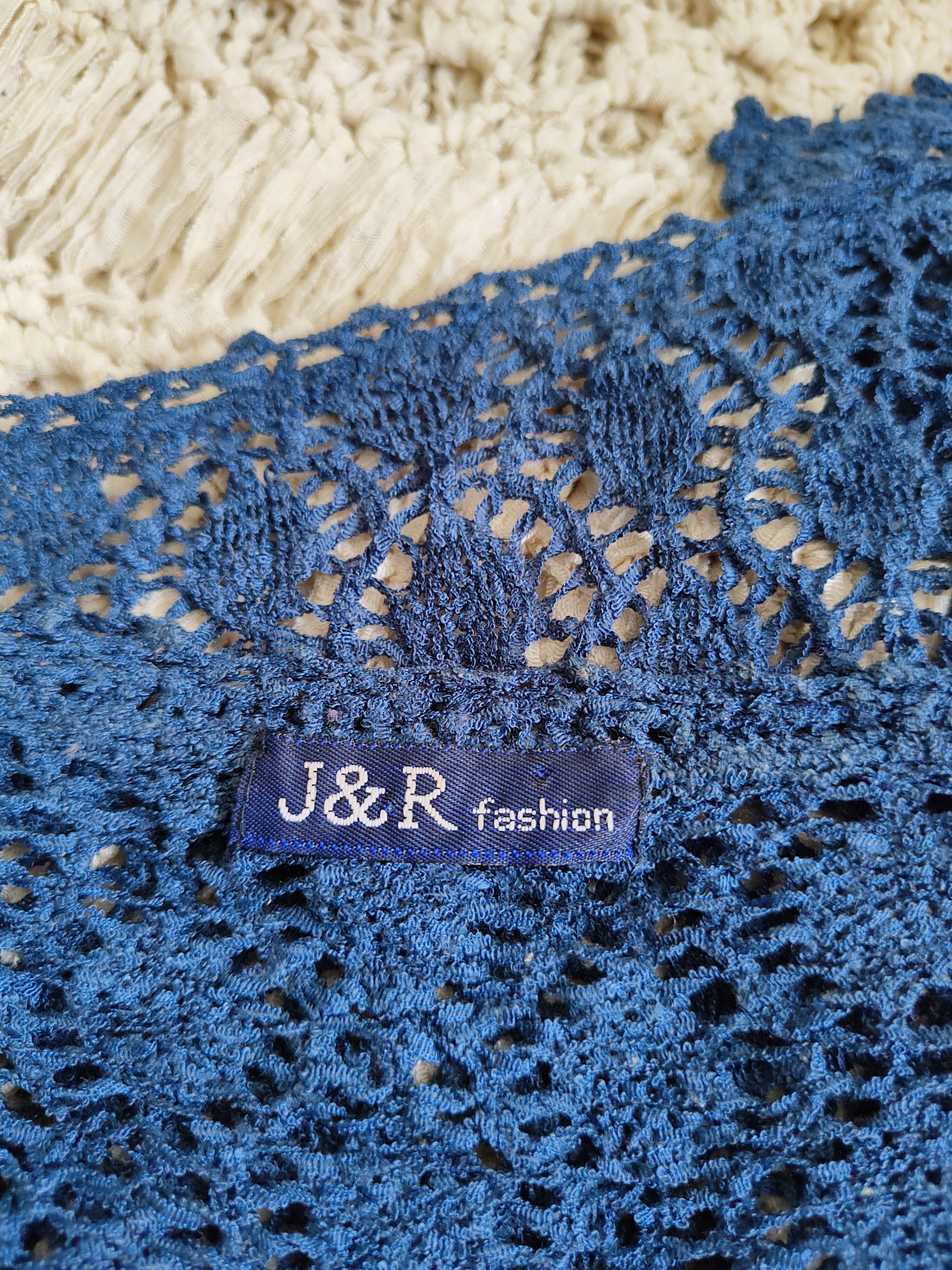 Japanese Brand J&R Fashion Crochet Meshnet Knitwear Cardigan #S981 Size M / US 6-8 / IT 42-44 - 10 Thumbnail