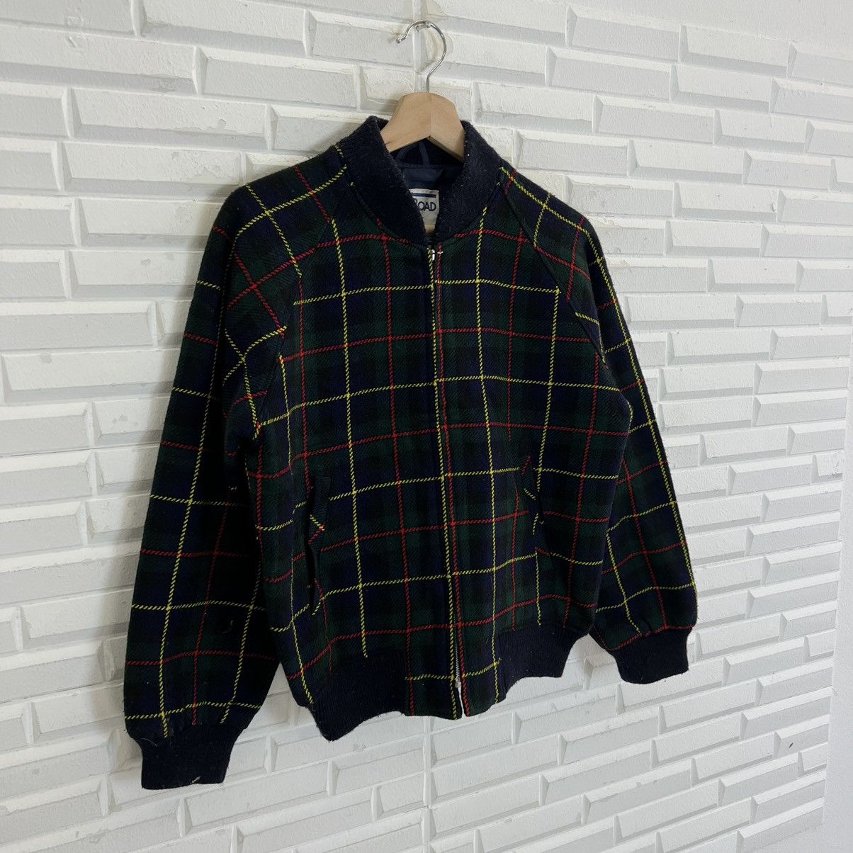 Japanese Brand VINTAGE OFFROAD MADE IN JAPAN VARSITY JACKET TARTAN DESIGN Size US S / EU 44-46 / 1 - 5 Thumbnail