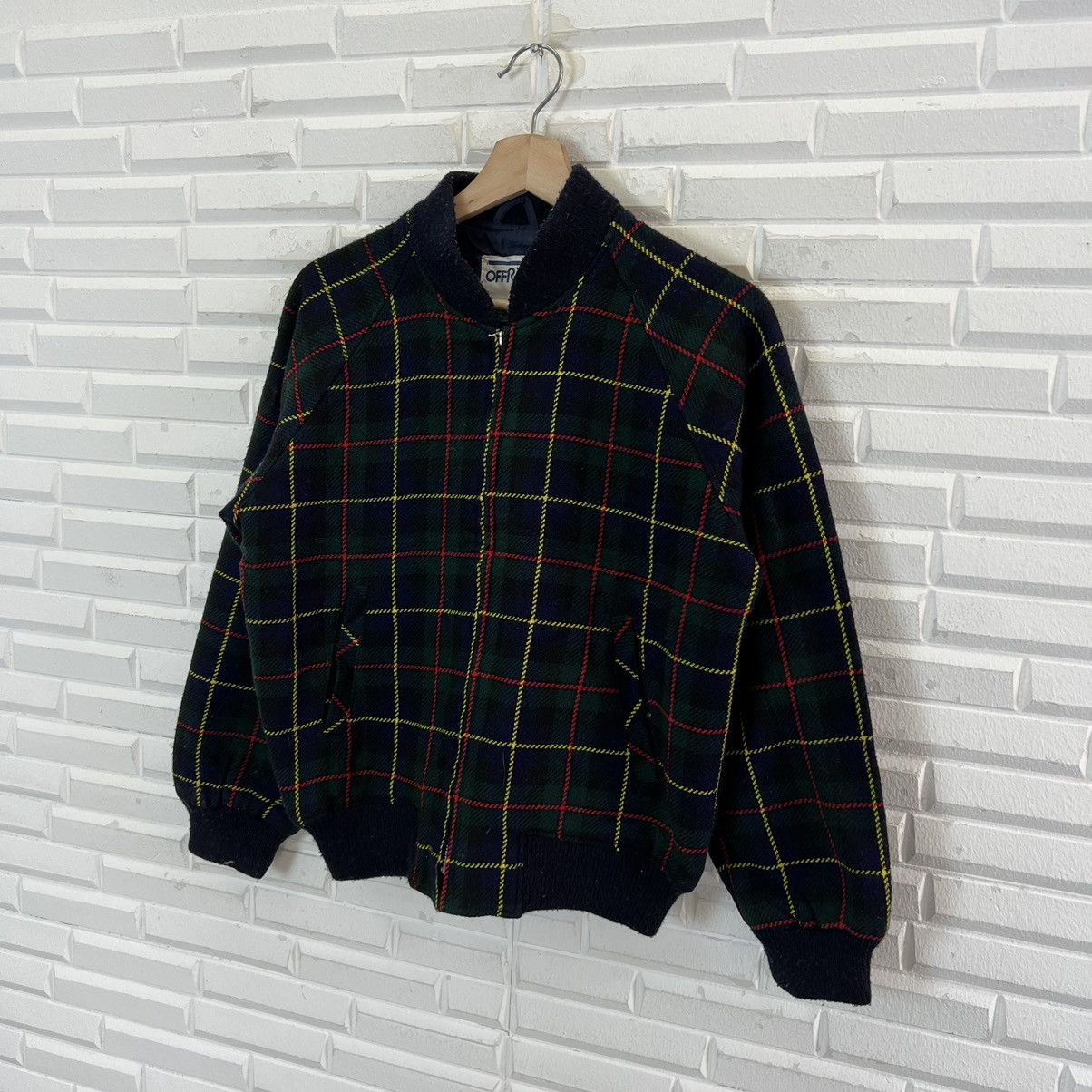 Japanese Brand VINTAGE OFFROAD MADE IN JAPAN VARSITY JACKET TARTAN DESIGN Size US S / EU 44-46 / 1 - 2 Thumbnail