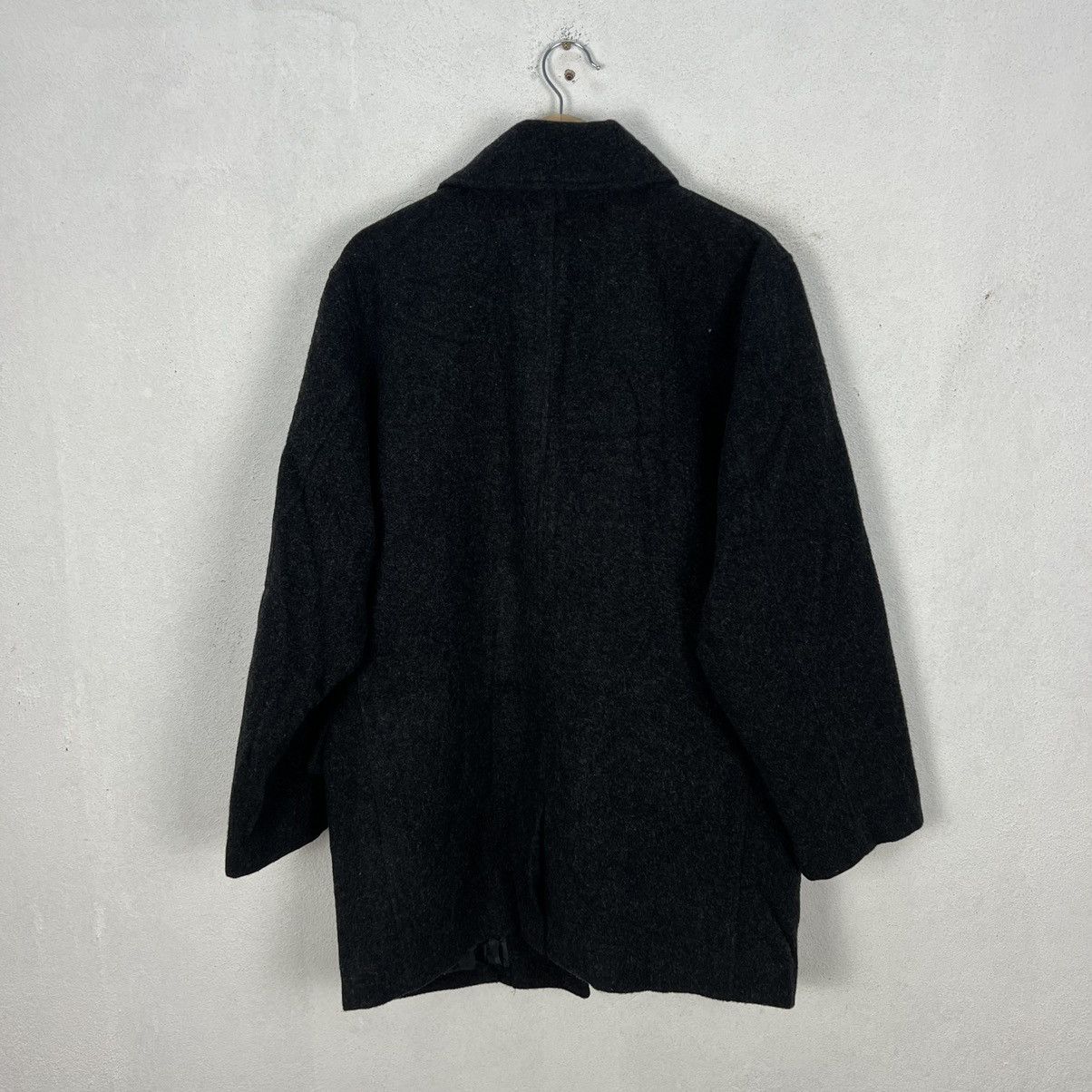 Japanese Brand RARE ULTIMATE BLACK LONG JACKET WOOL LACOSTE Size US M / EU 48-50 / 2 - 8 Thumbnail