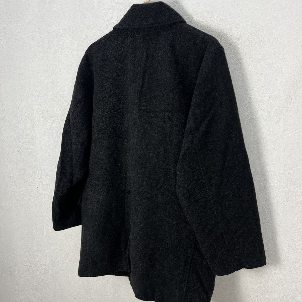 Japanese Brand RARE ULTIMATE BLACK LONG JACKET WOOL LACOSTE Size US M / EU 48-50 / 2 - 9 Thumbnail