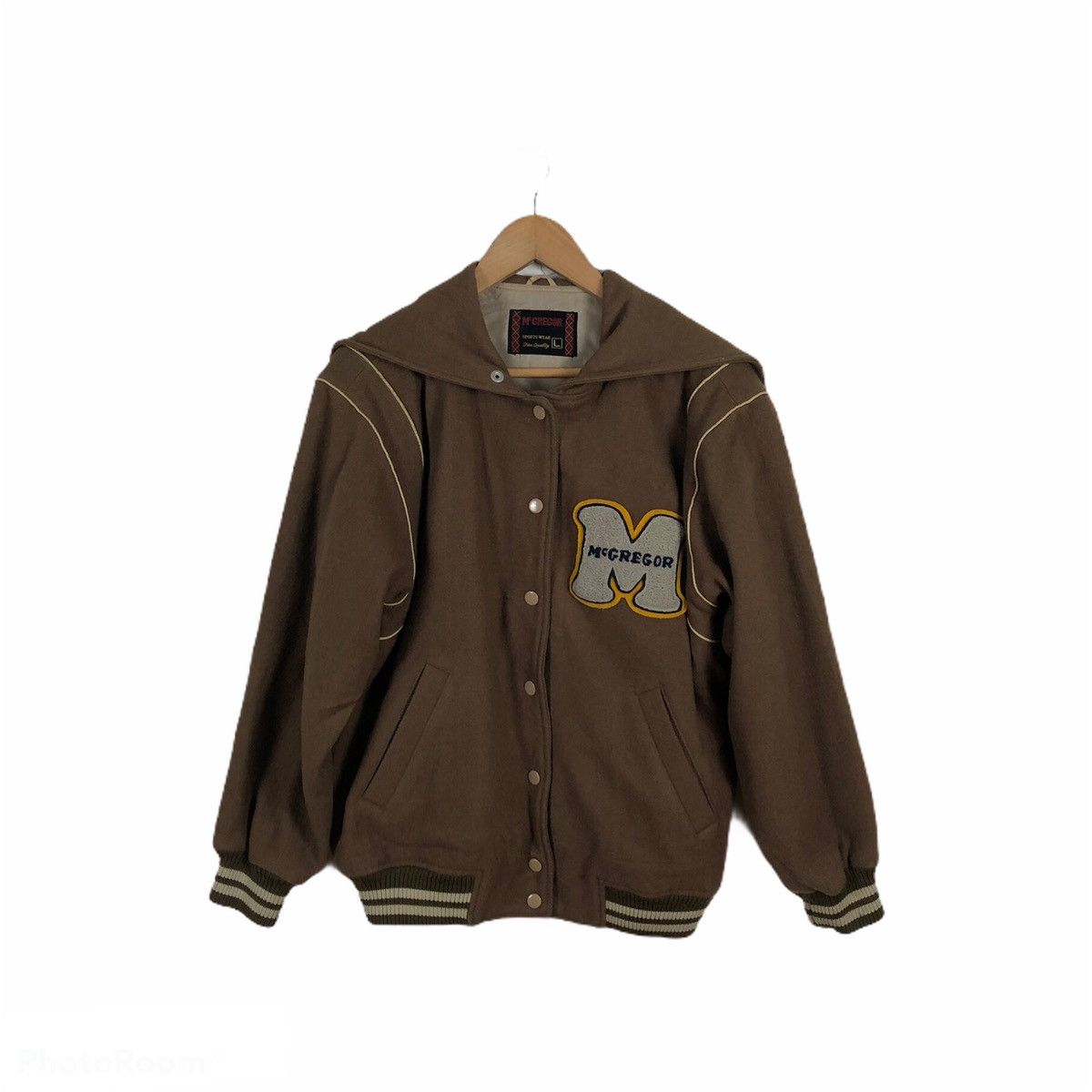 Japanese Brand MC GREGOR VARSITY JACKET BIG LOGO Size US L / EU 52-54 / 3 - 1 Thumbnail