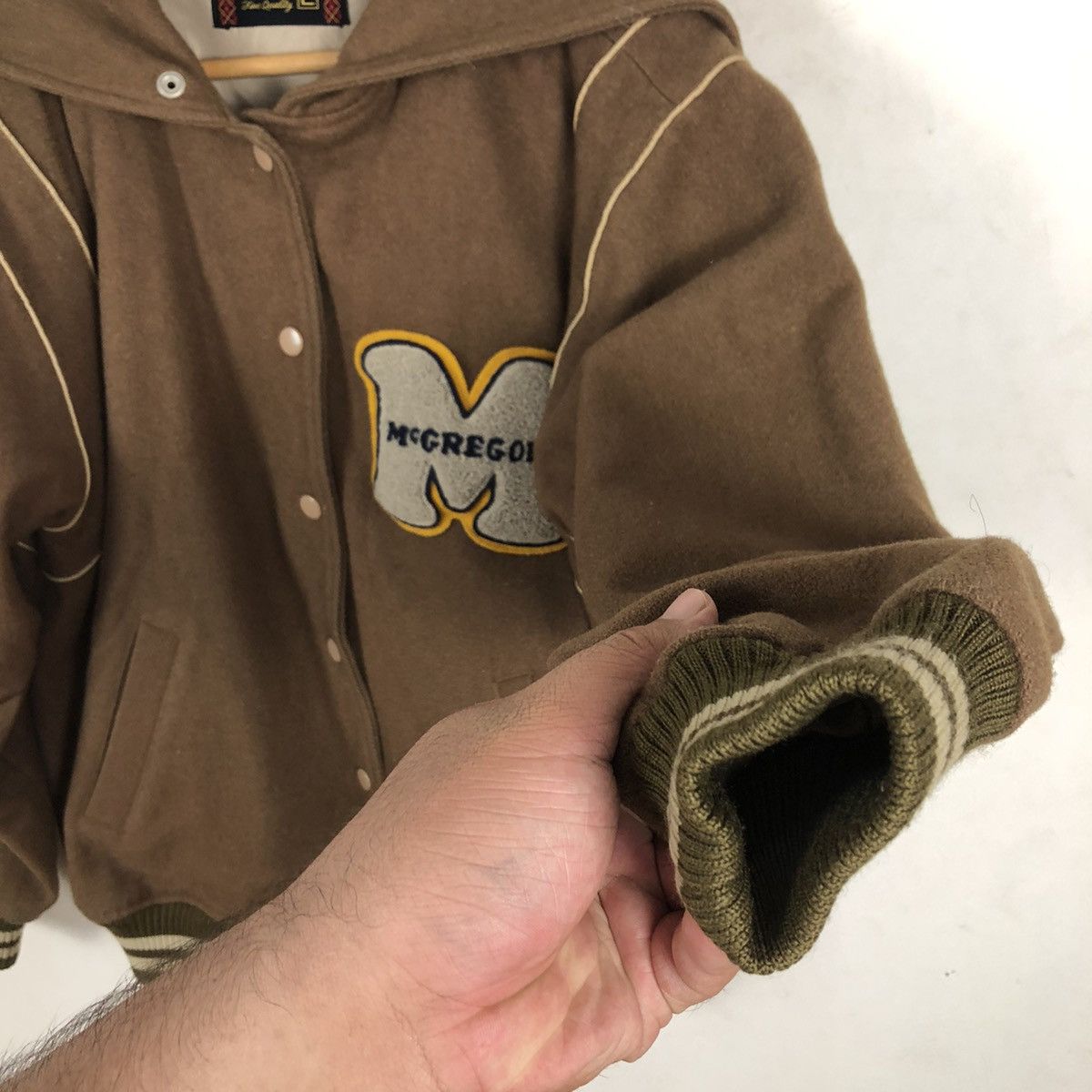 Japanese Brand MC GREGOR VARSITY JACKET BIG LOGO Size US L / EU 52-54 / 3 - 4 Thumbnail