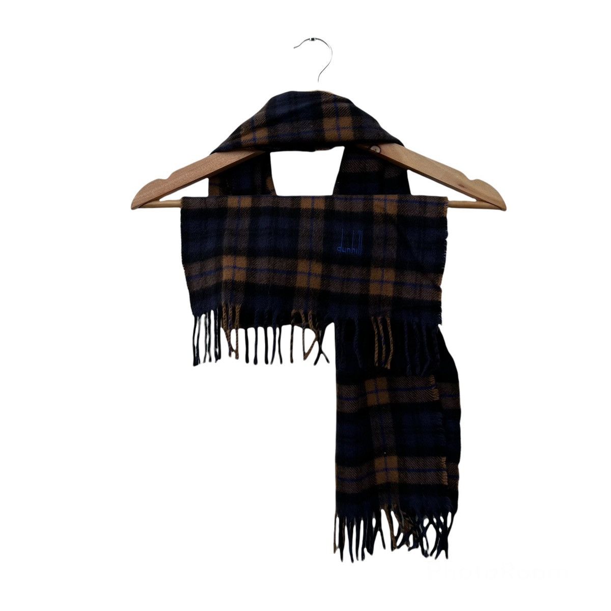Japanese Brand RARE LONG SCARVES DUNHILL LONDON 100% CASHMERE 12 X 53 Size ONE SIZE - 1 Thumbnail