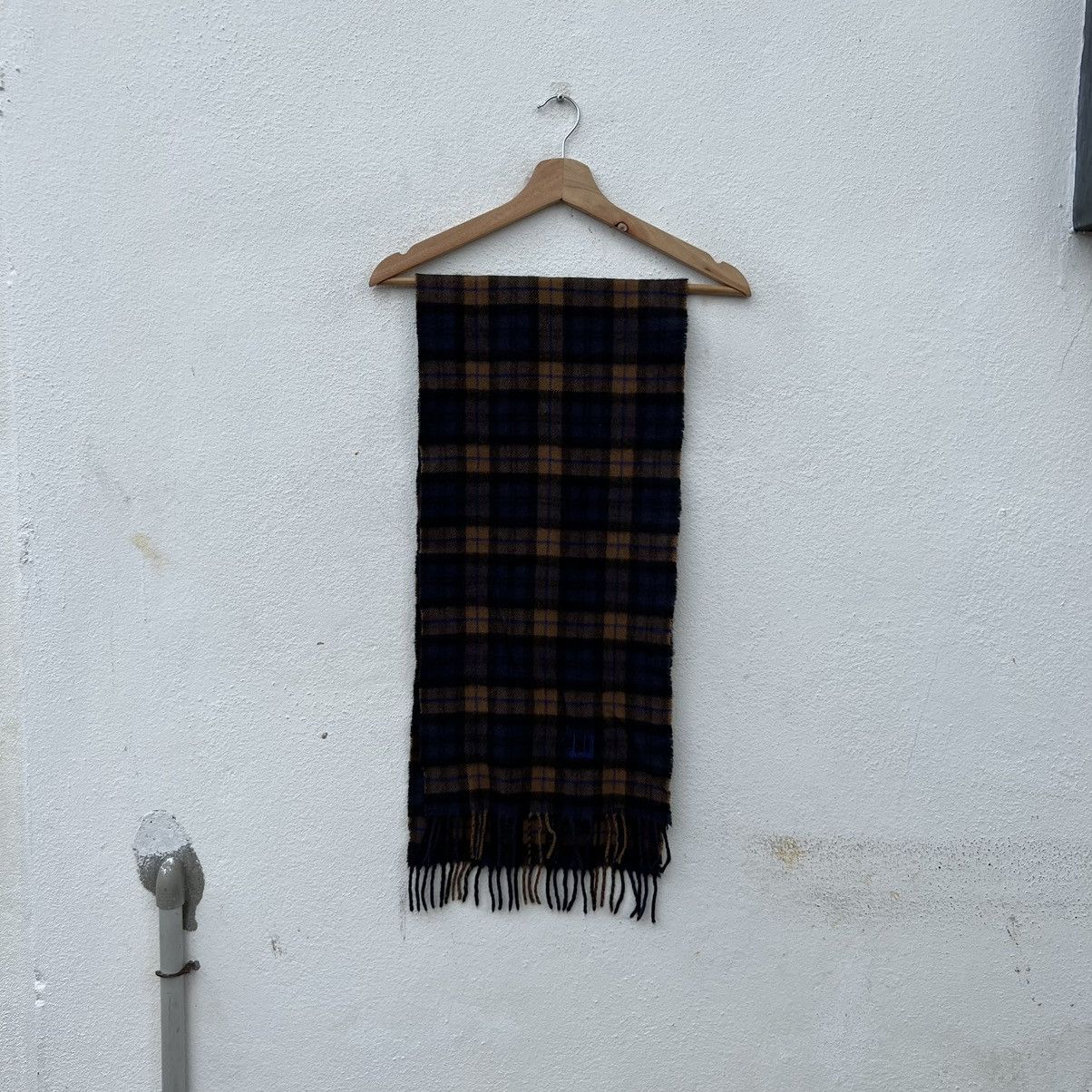 Japanese Brand RARE LONG SCARVES DUNHILL LONDON 100% CASHMERE 12 X 53 Size ONE SIZE - 8 Thumbnail