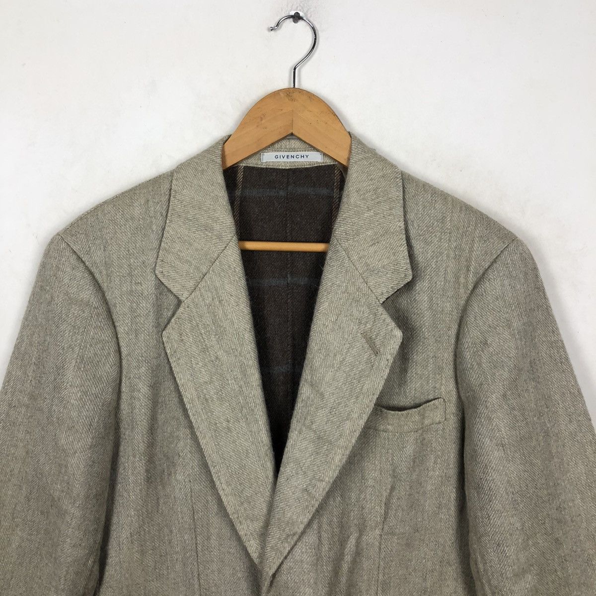 Vintage MONSIEUR GIVENCHY COAT TARTAN DESIGN Size US S / EU 44-46 / 1 - 4 Thumbnail