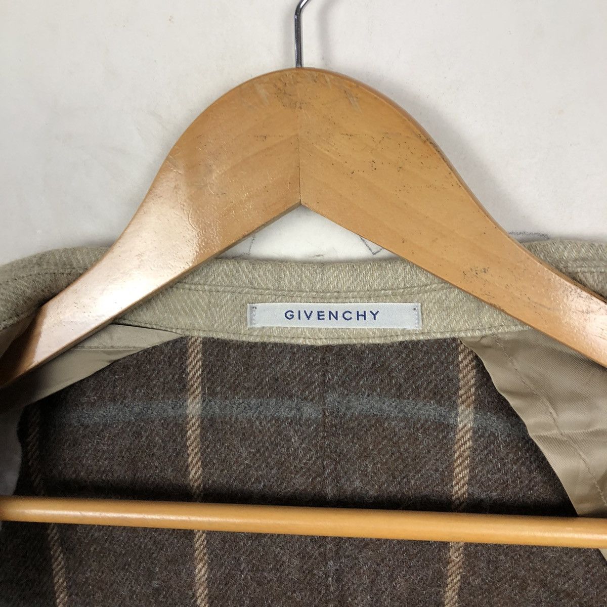 Vintage MONSIEUR GIVENCHY COAT TARTAN DESIGN Size US S / EU 44-46 / 1 - 9 Thumbnail