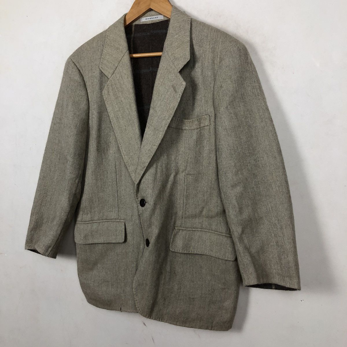 Vintage MONSIEUR GIVENCHY COAT TARTAN DESIGN Size US S / EU 44-46 / 1 - 3 Thumbnail