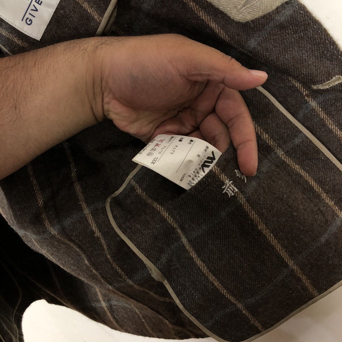 Vintage MONSIEUR GIVENCHY COAT TARTAN DESIGN Size US S / EU 44-46 / 1 - 10 Thumbnail