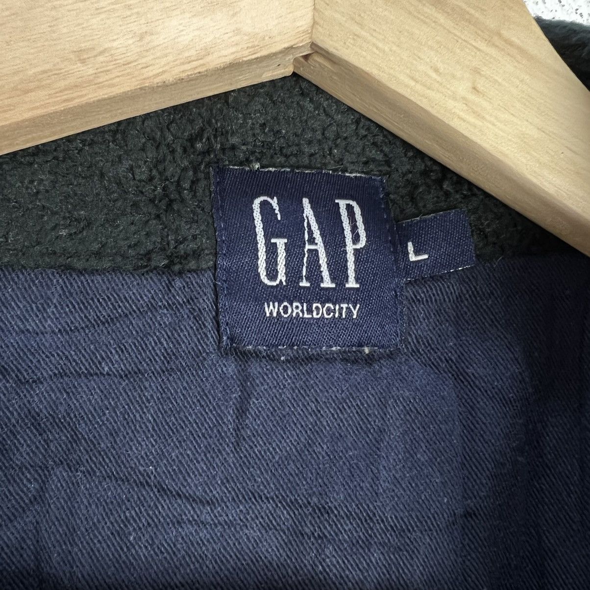 Japanese Brand VINTAGE GAP WORLD CITY ZIPPER FLEECE JACKET Size US L / EU 52-54 / 3 - 10 Thumbnail