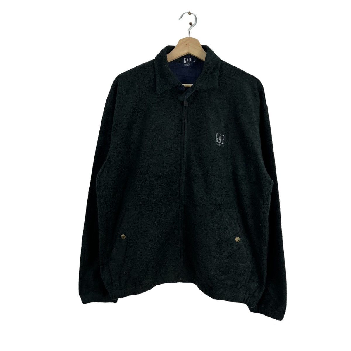 Japanese Brand VINTAGE GAP WORLD CITY ZIPPER FLEECE JACKET Size US L / EU 52-54 / 3 - 1 Thumbnail