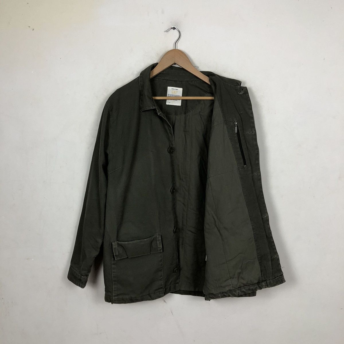 Japanese Brand VINTAGE BUTTON JACKET GAP MILITARY ARMY DESIGN Size US S / EU 44-46 / 1 - 8 Thumbnail
