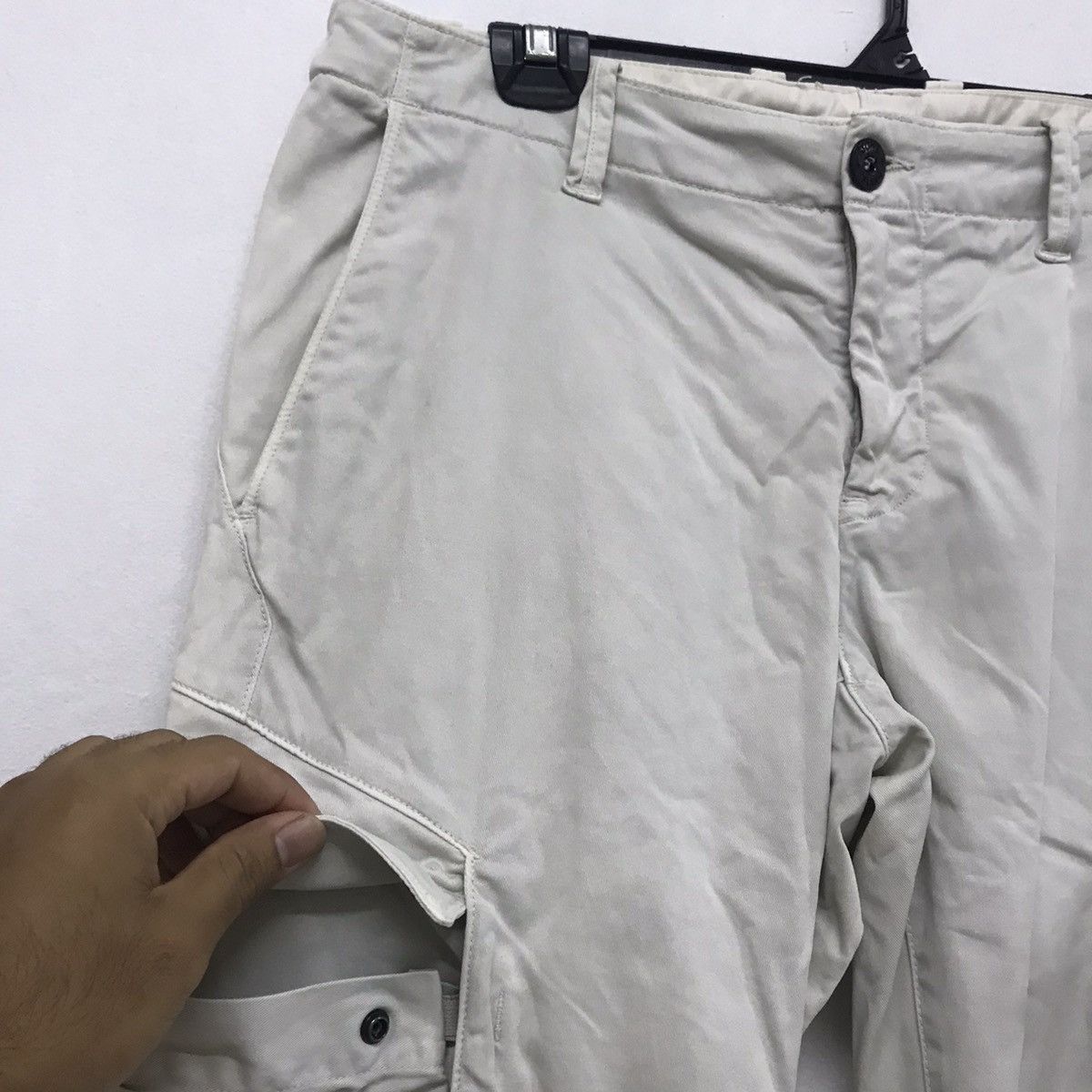 Stone Island Vintage Stone Island Cargo Pants Cream White Size US 34 / EU 50 - 8 Thumbnail
