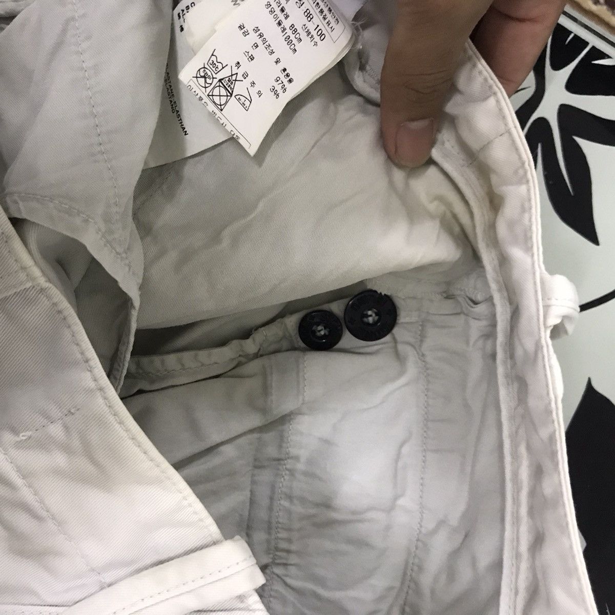 Stone Island Vintage Stone Island Cargo Pants Cream White Size US 34 / EU 50 - 10 Thumbnail