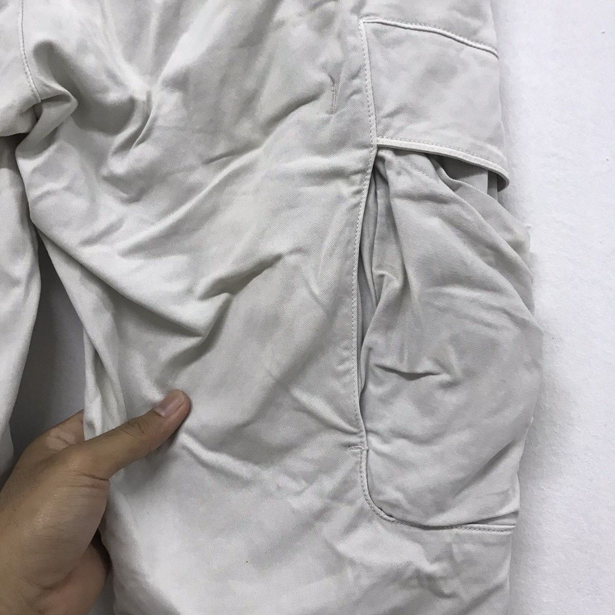 Stone Island Vintage Stone Island Cargo Pants Cream White Size US 34 / EU 50 - 4 Thumbnail