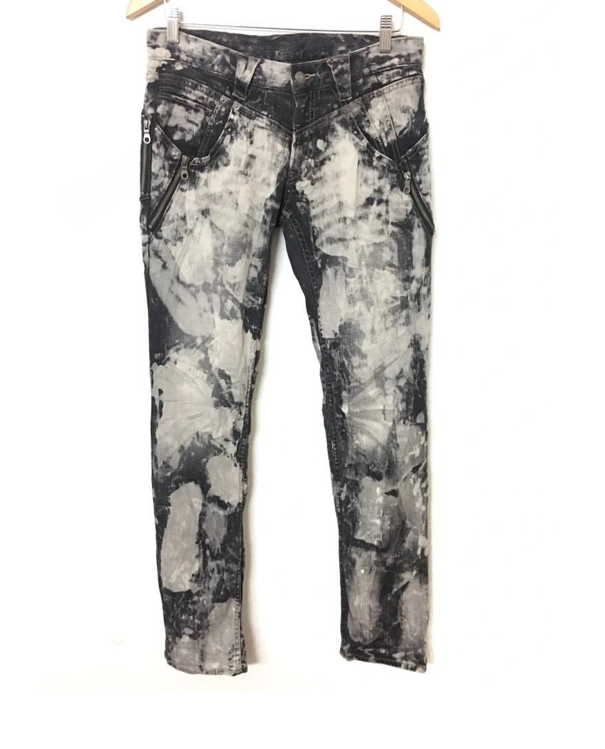 image of Design Ppfm Acid Wash Jeans in Acid Wash Black, Men's (Size 32)