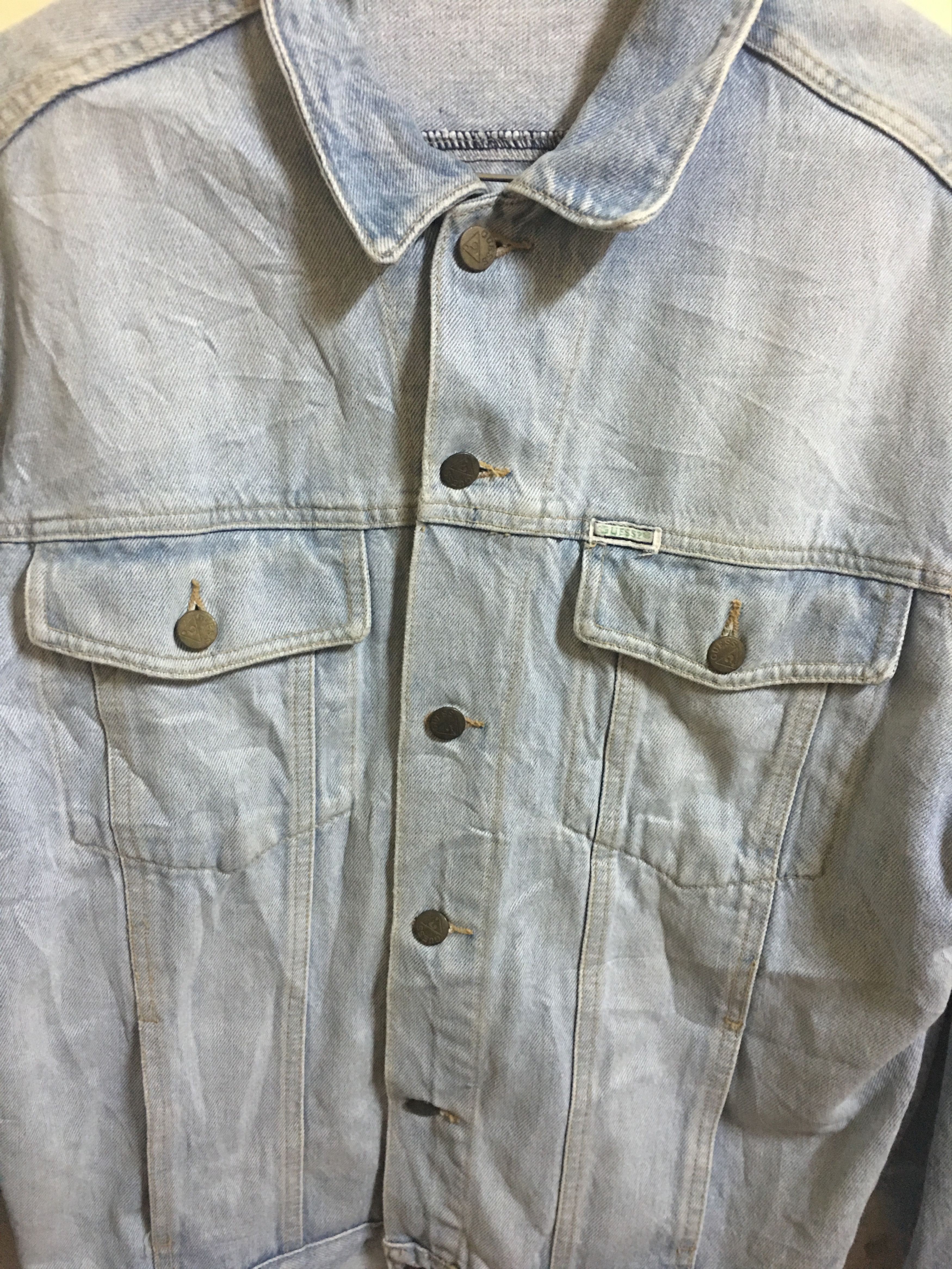 Georges Marciano Vintage 80's Guess by Georges Marciano Denim Jacket Size US L / EU 52-54 / 3 - 4 Thumbnail