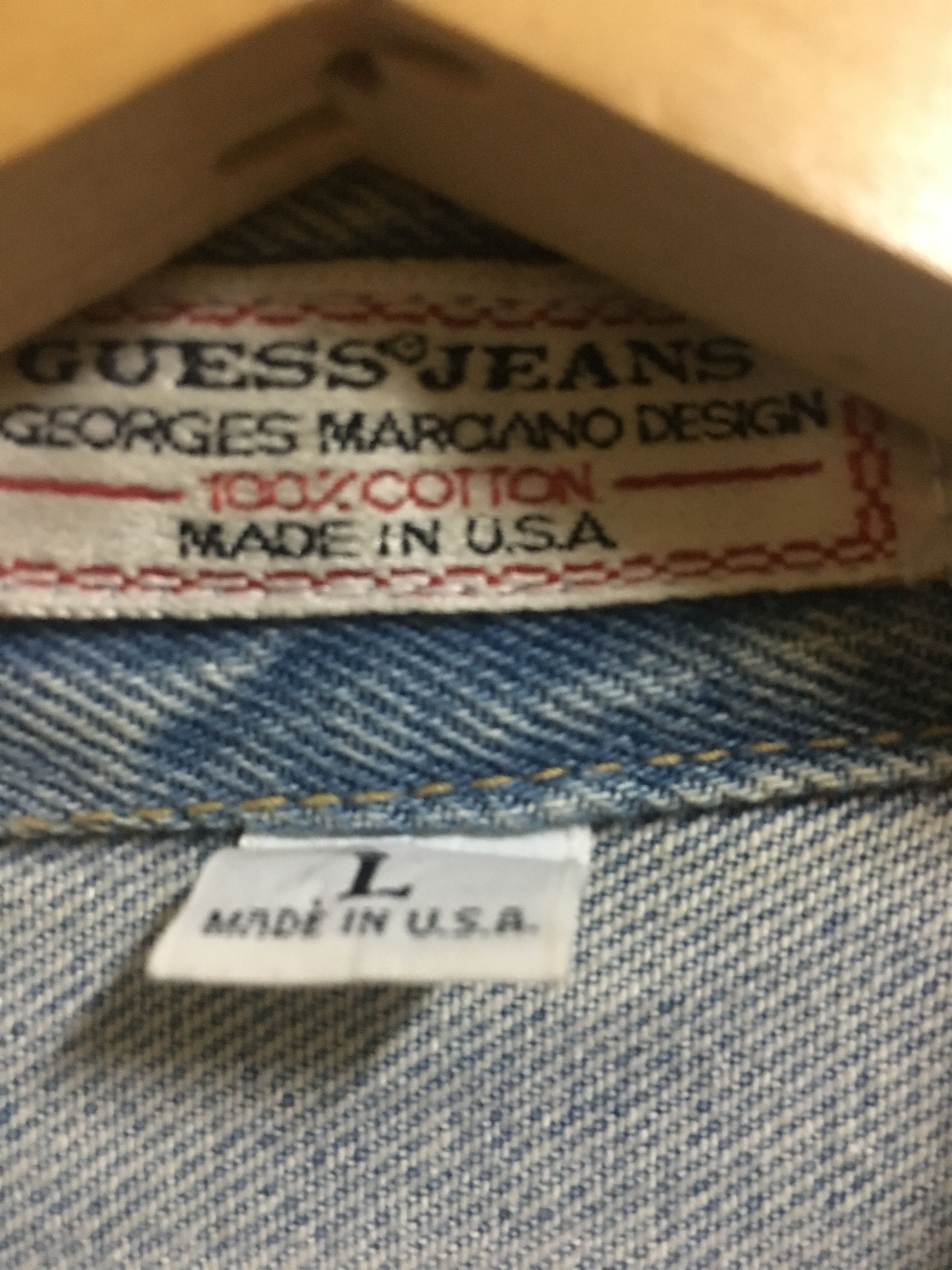 Georges Marciano Vintage 80's Guess by Georges Marciano Denim Jacket Size US L / EU 52-54 / 3 - 5 Thumbnail