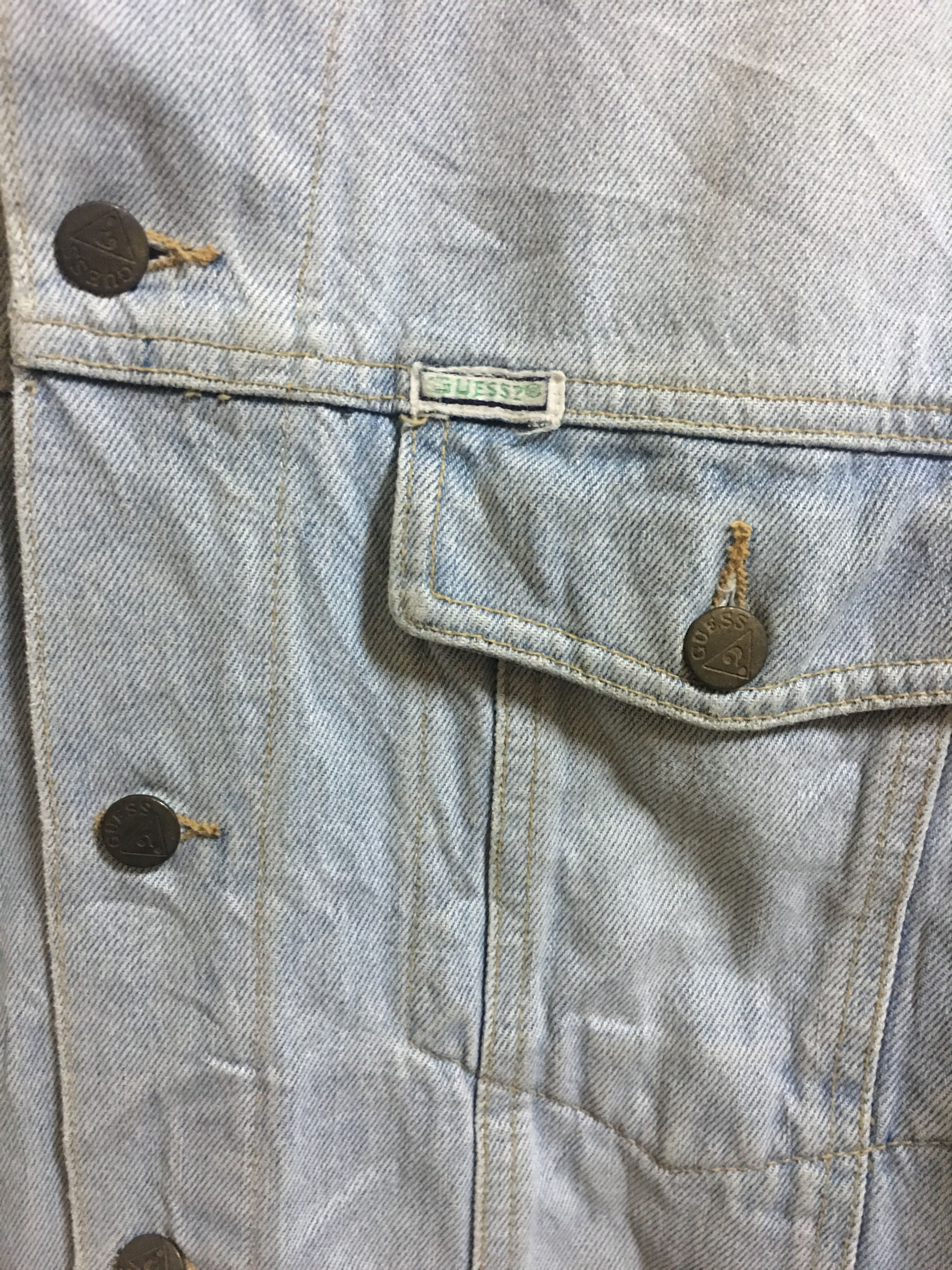 Georges Marciano Vintage 80's Guess by Georges Marciano Denim Jacket Size US L / EU 52-54 / 3 - 3 Thumbnail