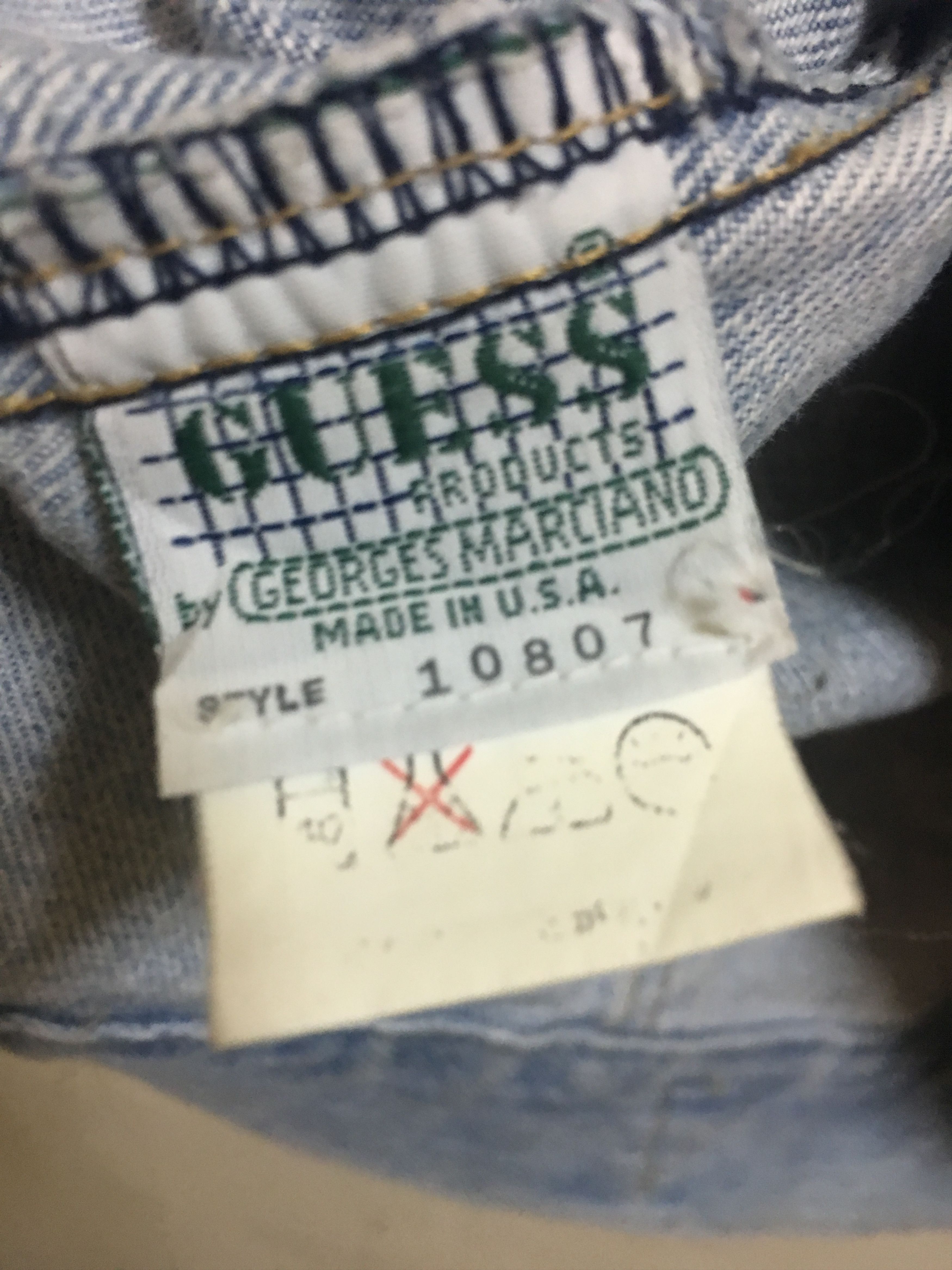 Georges Marciano Vintage 80's Guess by Georges Marciano Denim Jacket Size US L / EU 52-54 / 3 - 9 Thumbnail