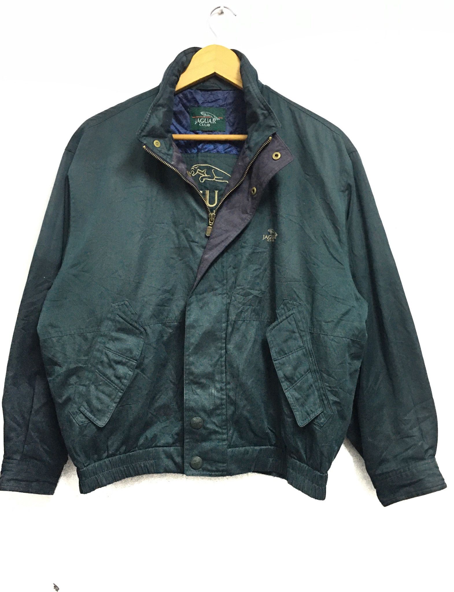 Sports Specialties × Vintage Vintage Jaguar Bombers jacket scovill button hidden hoodie Size US L / EU 52-54 / 3 - 1 Thumbnail