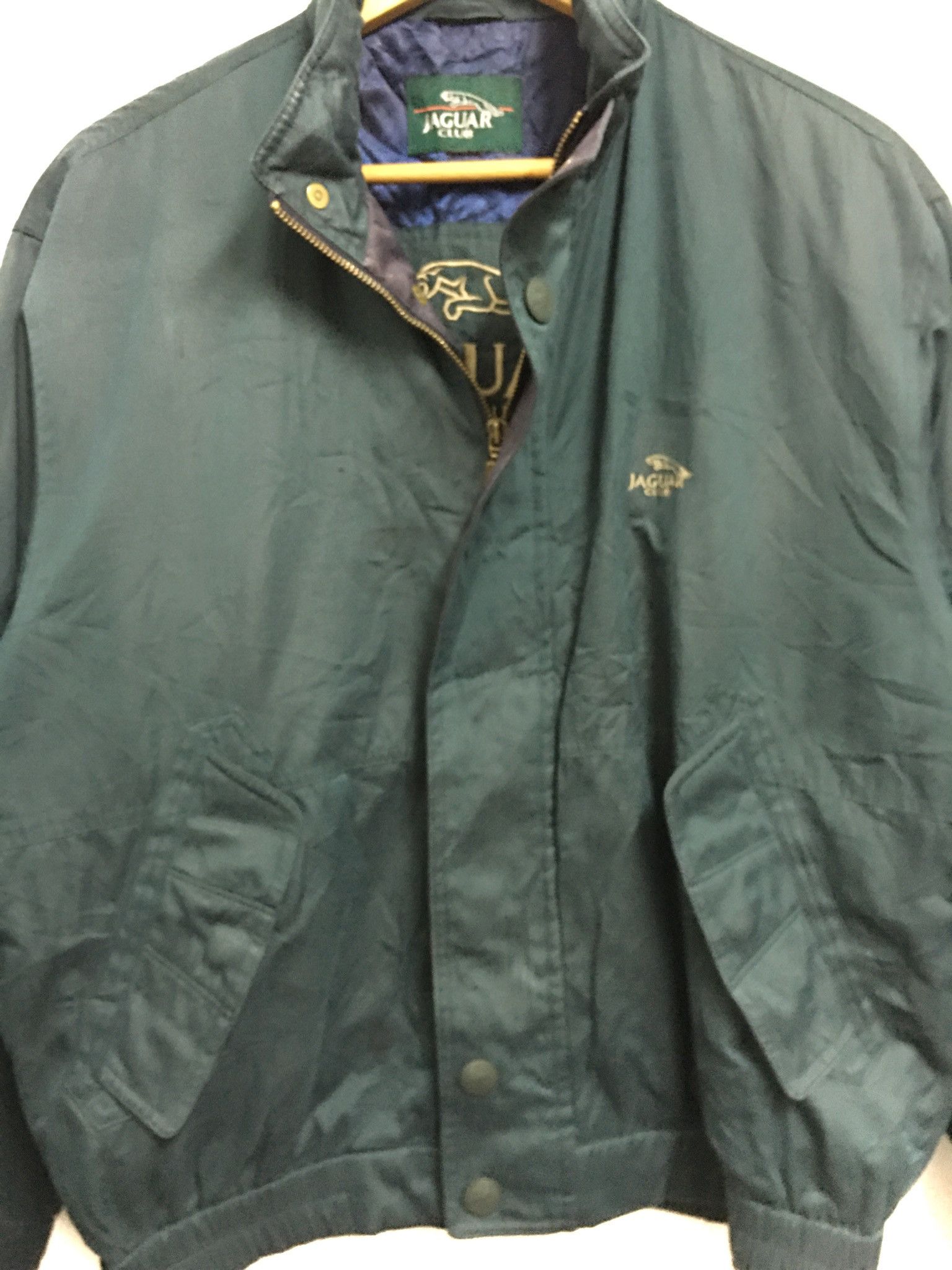 Sports Specialties × Vintage Vintage Jaguar Bombers jacket scovill button hidden hoodie Size US L / EU 52-54 / 3 - 4 Thumbnail