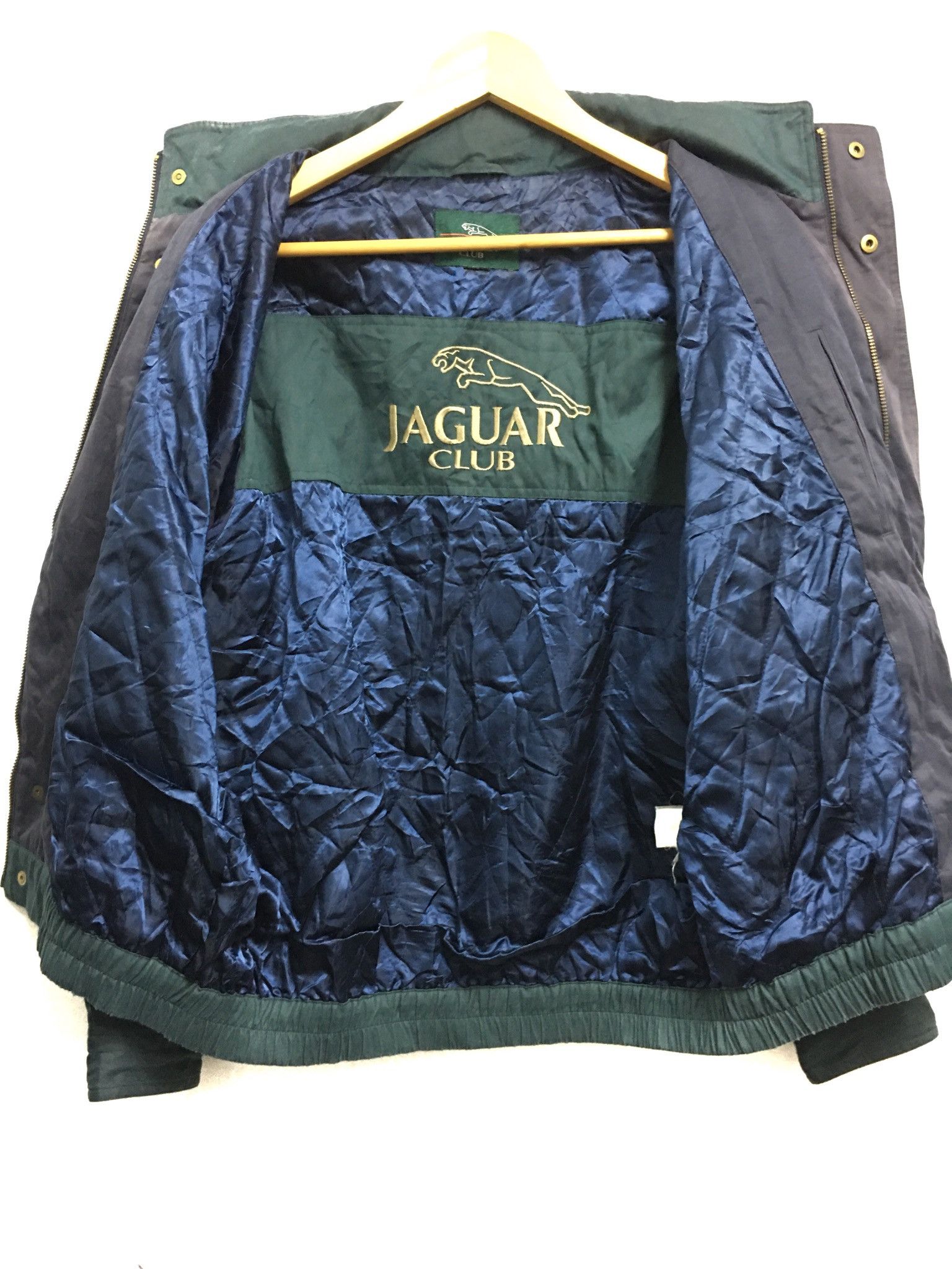 Sports Specialties × Vintage Vintage Jaguar Bombers jacket scovill button hidden hoodie Size US L / EU 52-54 / 3 - 7 Thumbnail