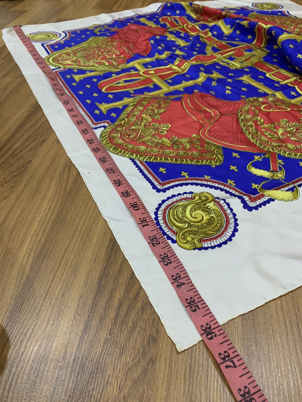 Hermes HERMES PARIS SELLES A HOUSSE VINTAGE SILK SCARF Size ONE SIZE - 6 Thumbnail