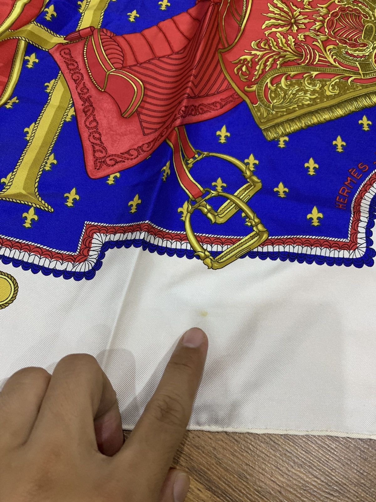 Hermes HERMES PARIS SELLES A HOUSSE VINTAGE SILK SCARF Size ONE SIZE - 3 Thumbnail