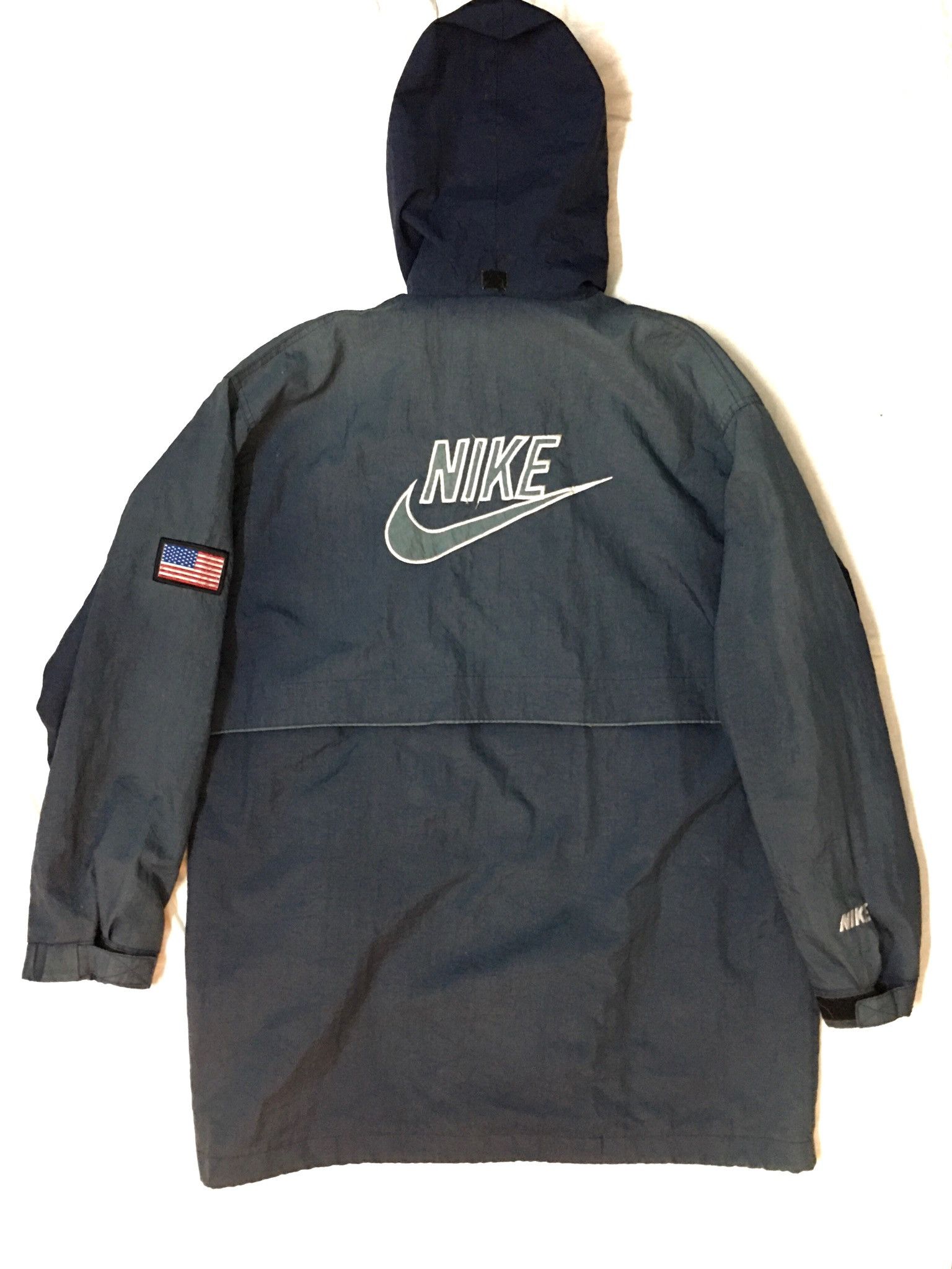 Nike Trashed faded Nike Usa Flag Paches / Light Jacket Size US L / EU 52-54 / 3 - 1 Thumbnail
