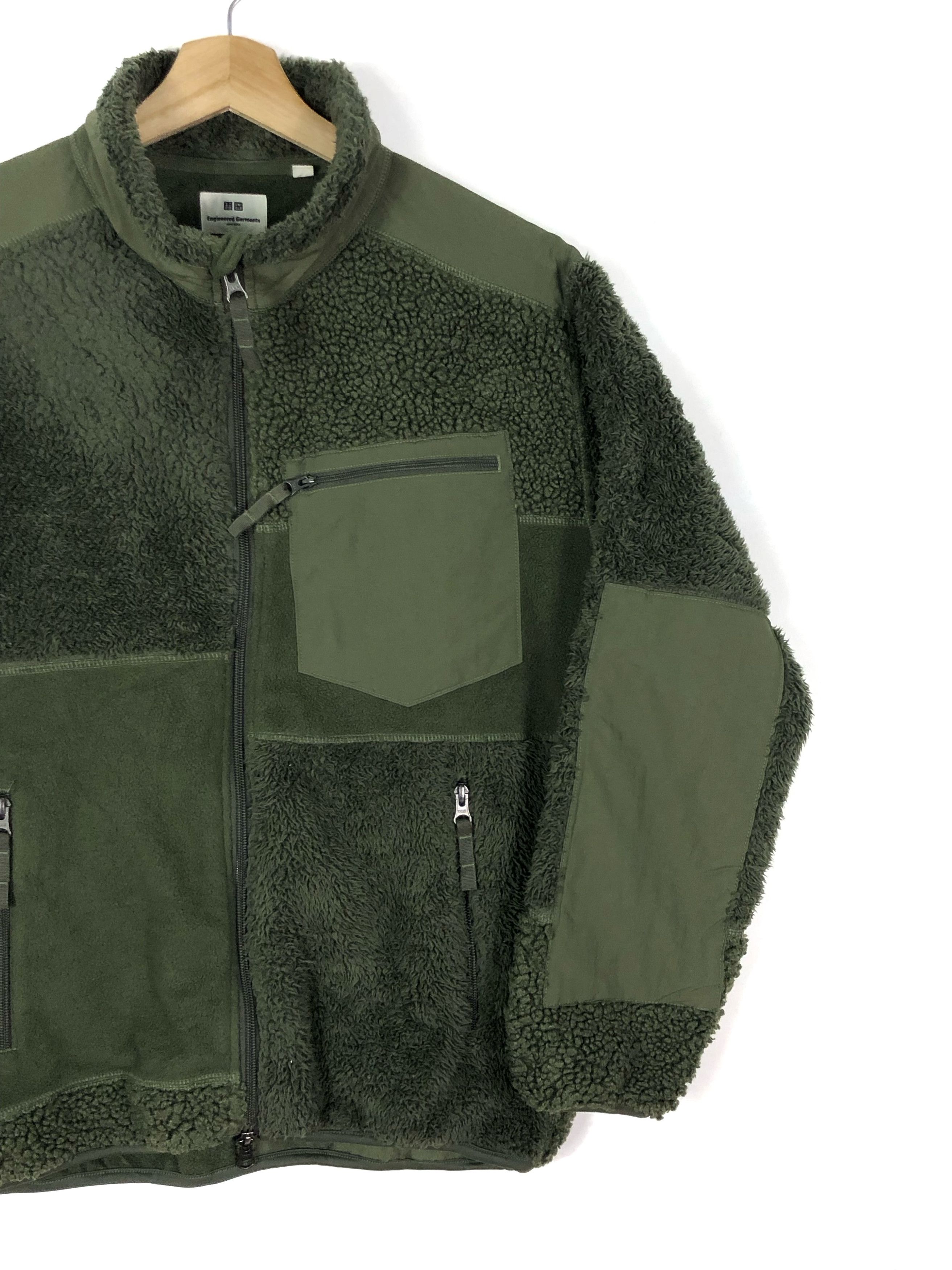 Designer E.G X UNIQLO MULTI-FLEECE PILED SHERPA PATCHWORK JACKET Size US M / EU 48-50 / 2 - 4 Thumbnail