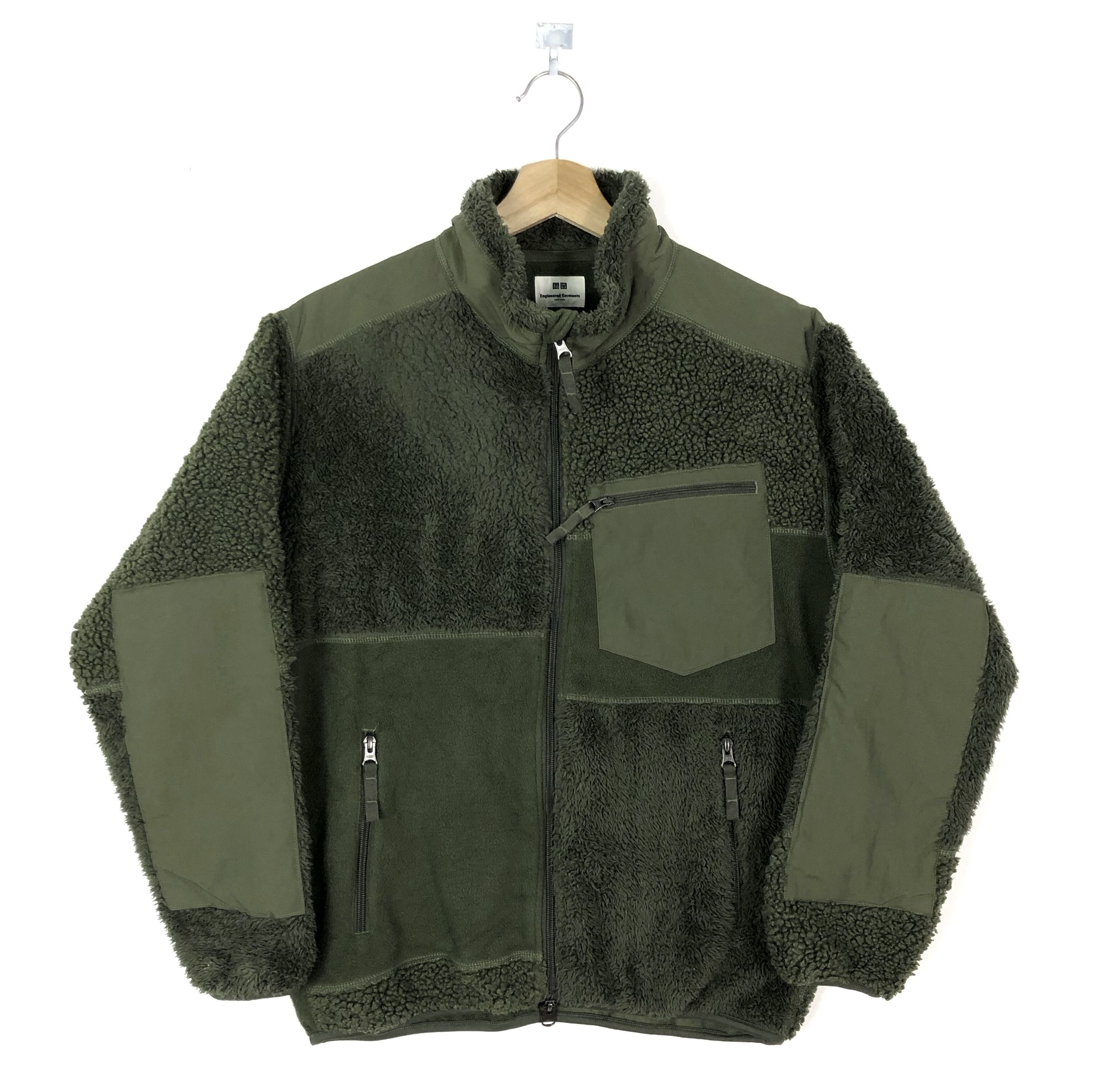 Designer E.G X UNIQLO MULTI-FLEECE PILED SHERPA PATCHWORK JACKET Size US M / EU 48-50 / 2 - 1 Thumbnail