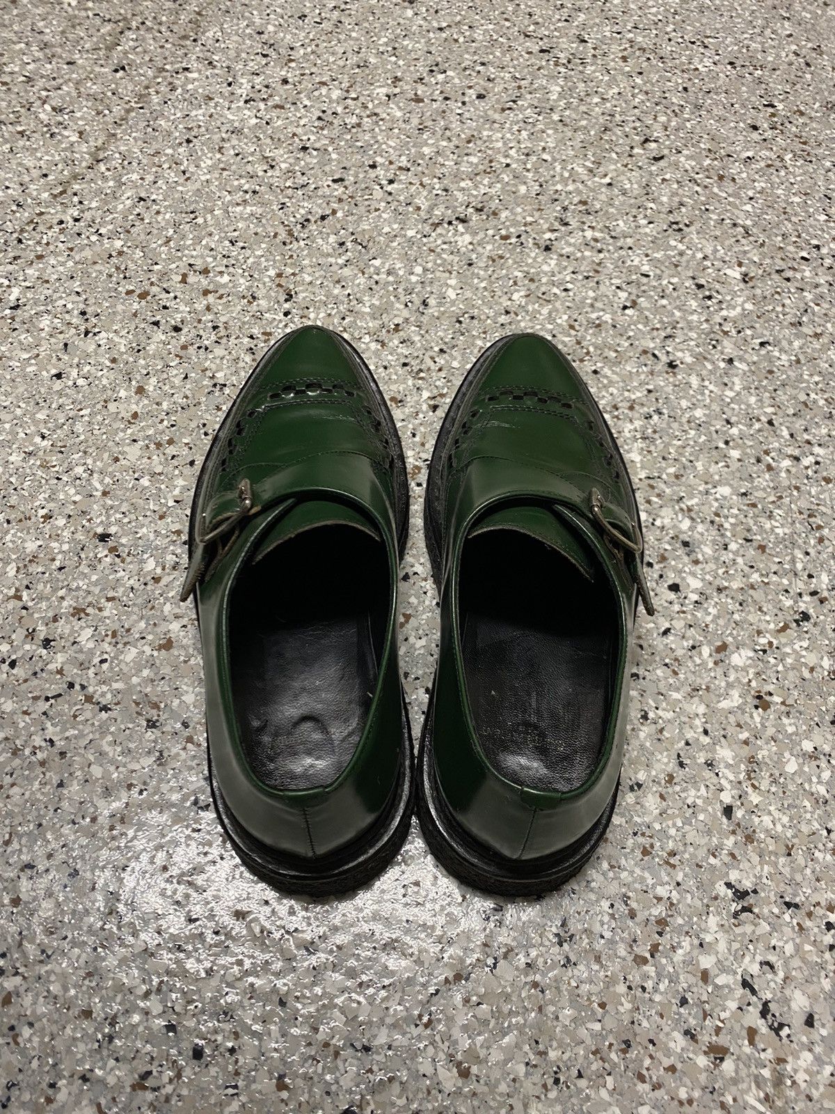 Hedi Slimane × Saint Laurent Paris Saint Laurent Green Creeper Size US 7 / EU 40 - 4 Thumbnail