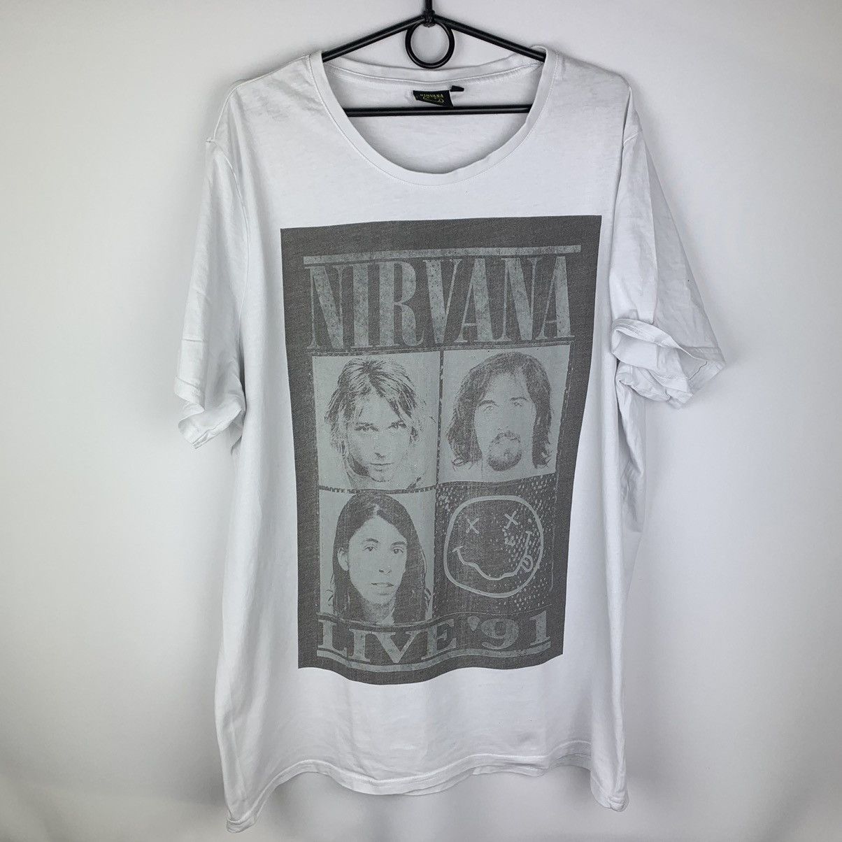 NIRVANA Nirvana Band T-shirt, Band T, Men's S size unclear black type Vintage Second Hand main image 1