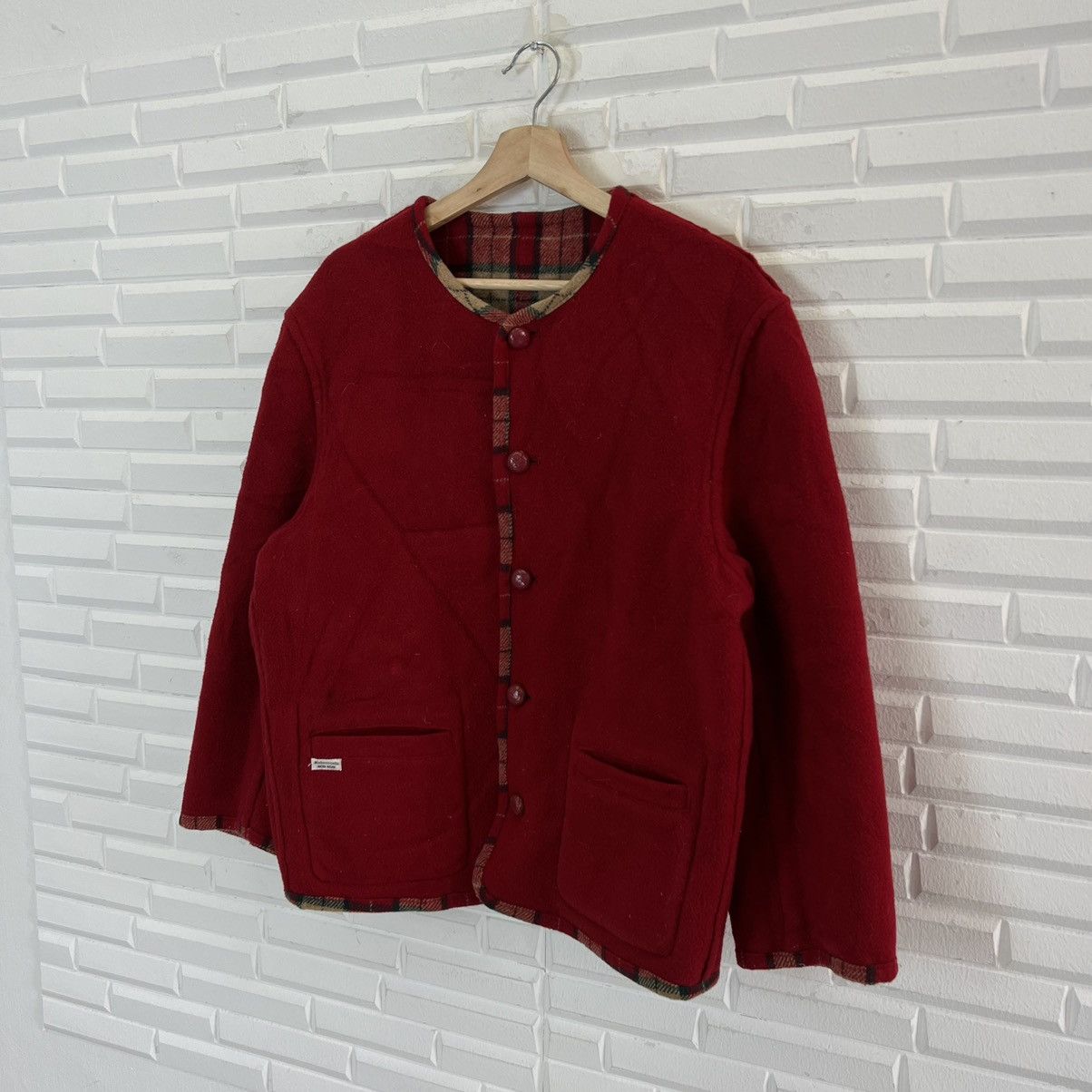 Japanese Brand RARE REVERSIBLE TARTAN DESIGN JACKET INSPIRED ISSEY MIYAKE Size US M / EU 48-50 / 2 - 10 Thumbnail